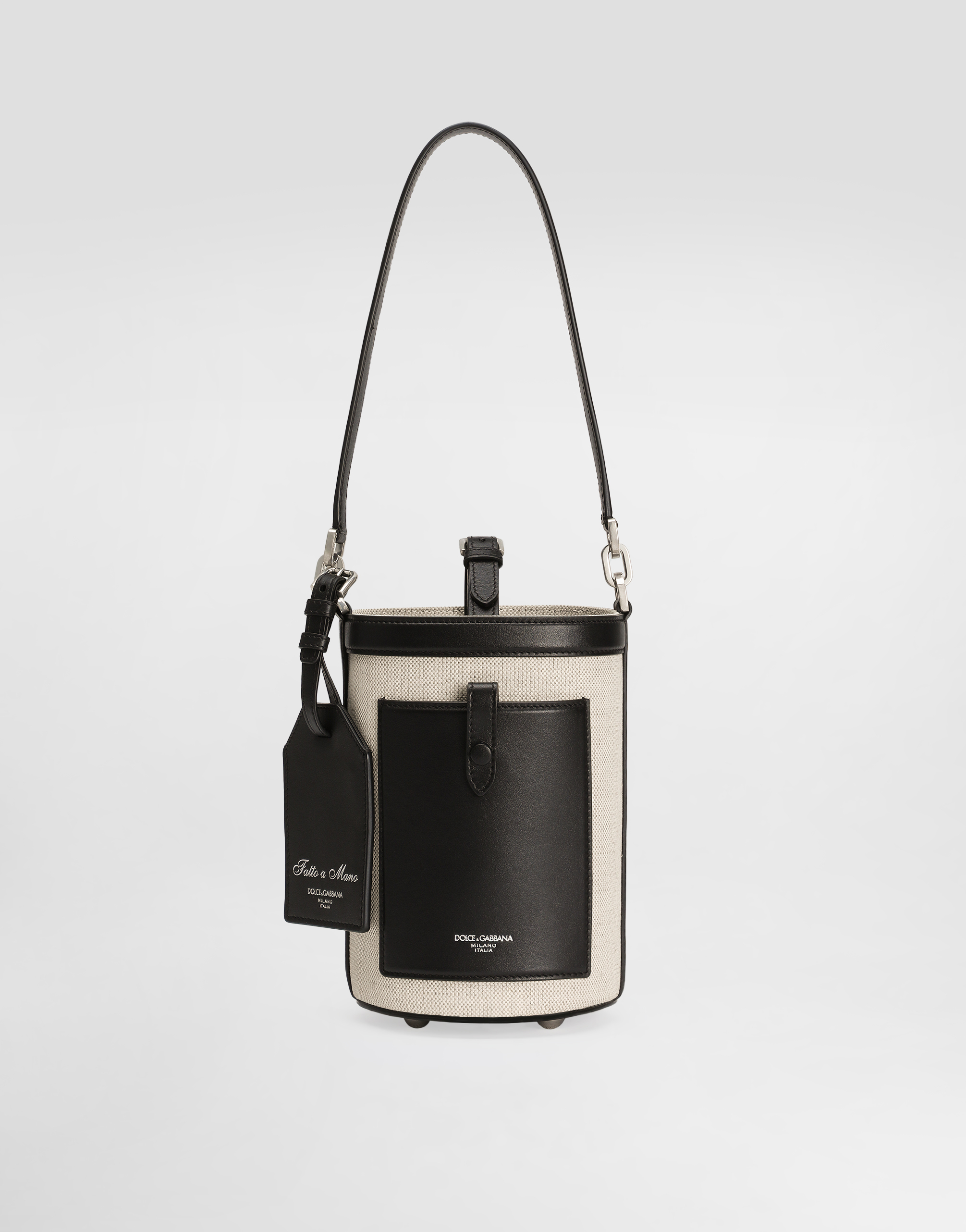 Dolce & Gabbana Fabric Bucket Bag In Multicolor