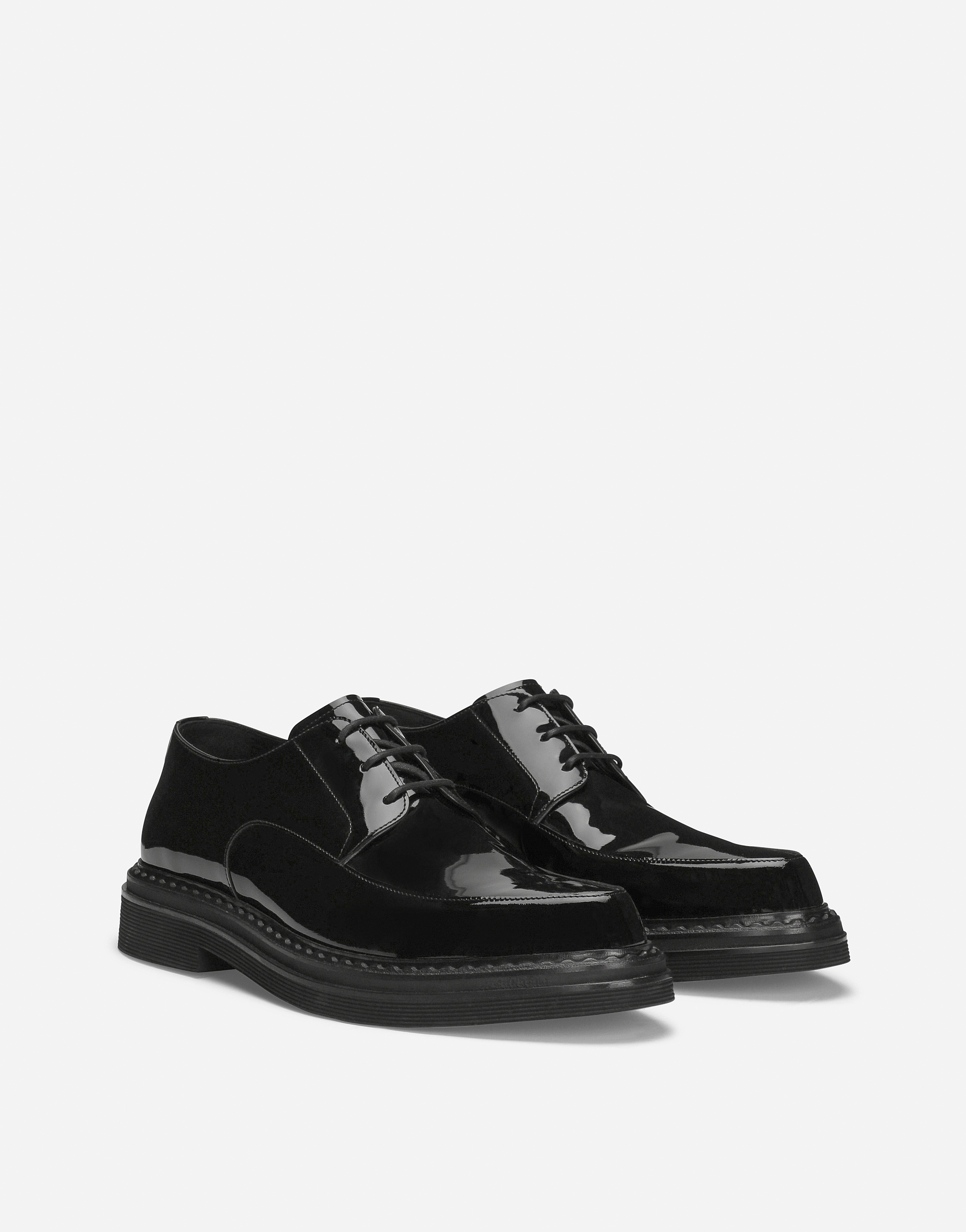 DOLCE & GABBANA PATENT LEATHER DERBY SHOES