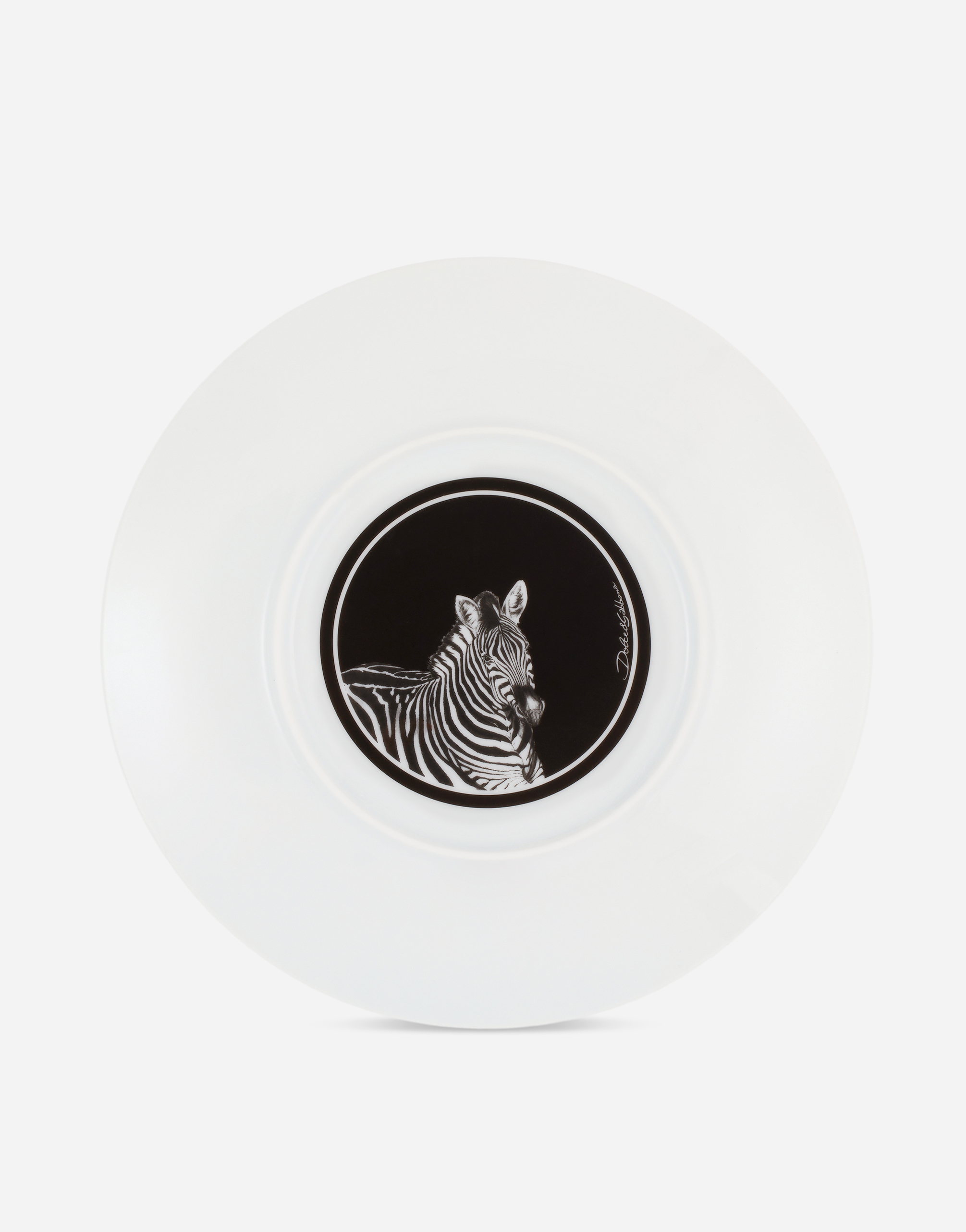 Dolce & Gabbana Porcelain Charger Plate In Multicolor