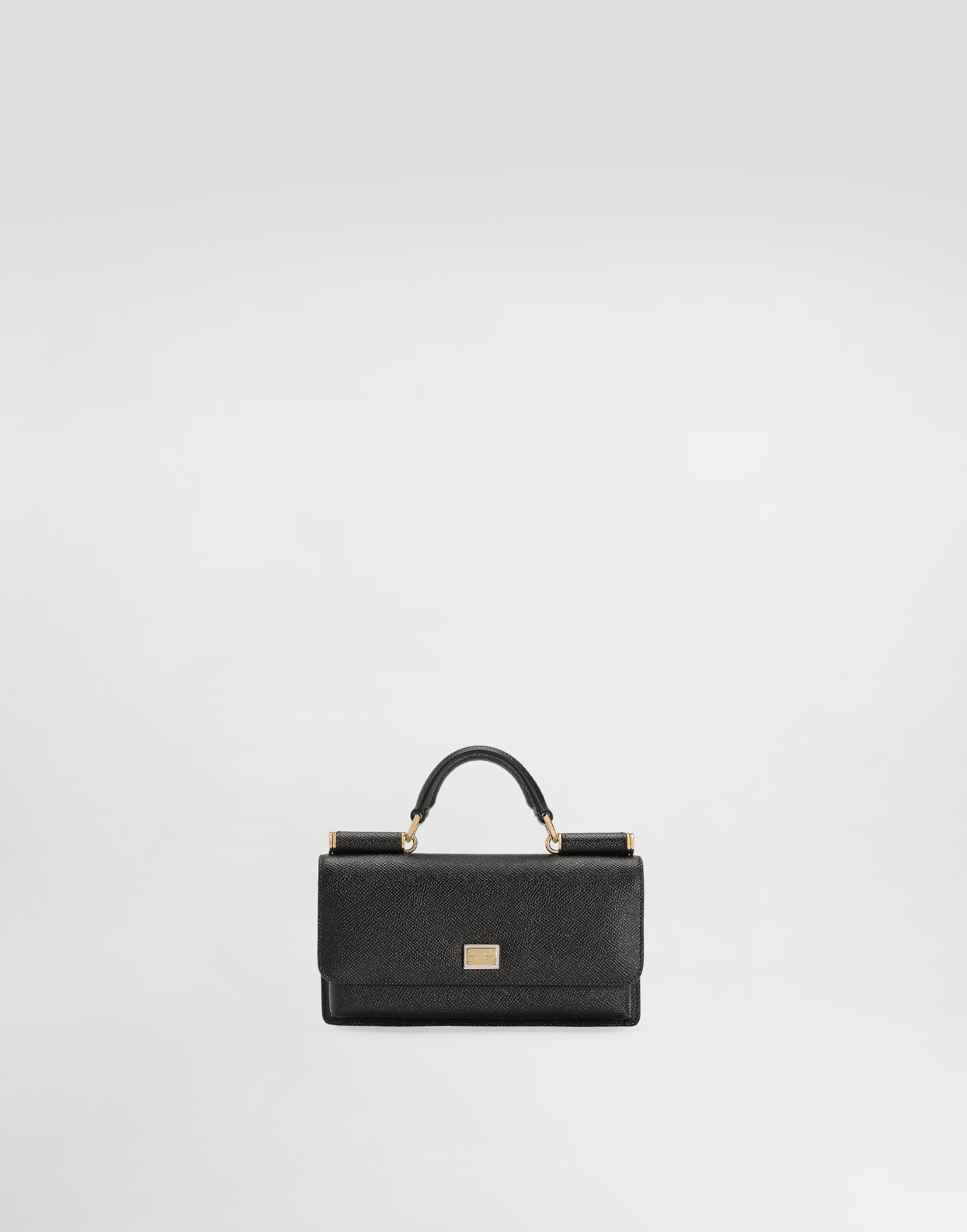Dauphine-print calfskin mini bag