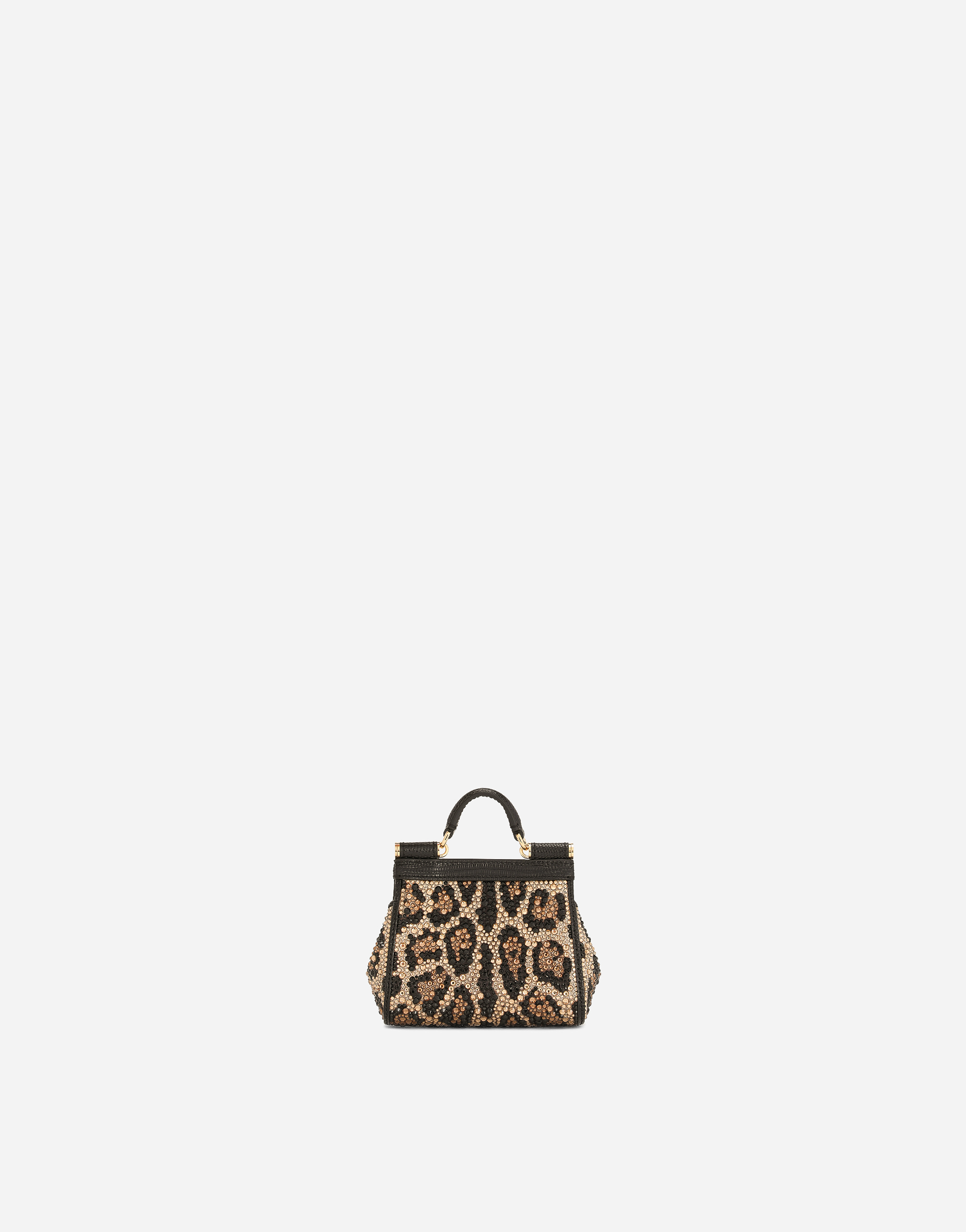 Shop Dolce & Gabbana Mini Sicily Handbag In Animal Print