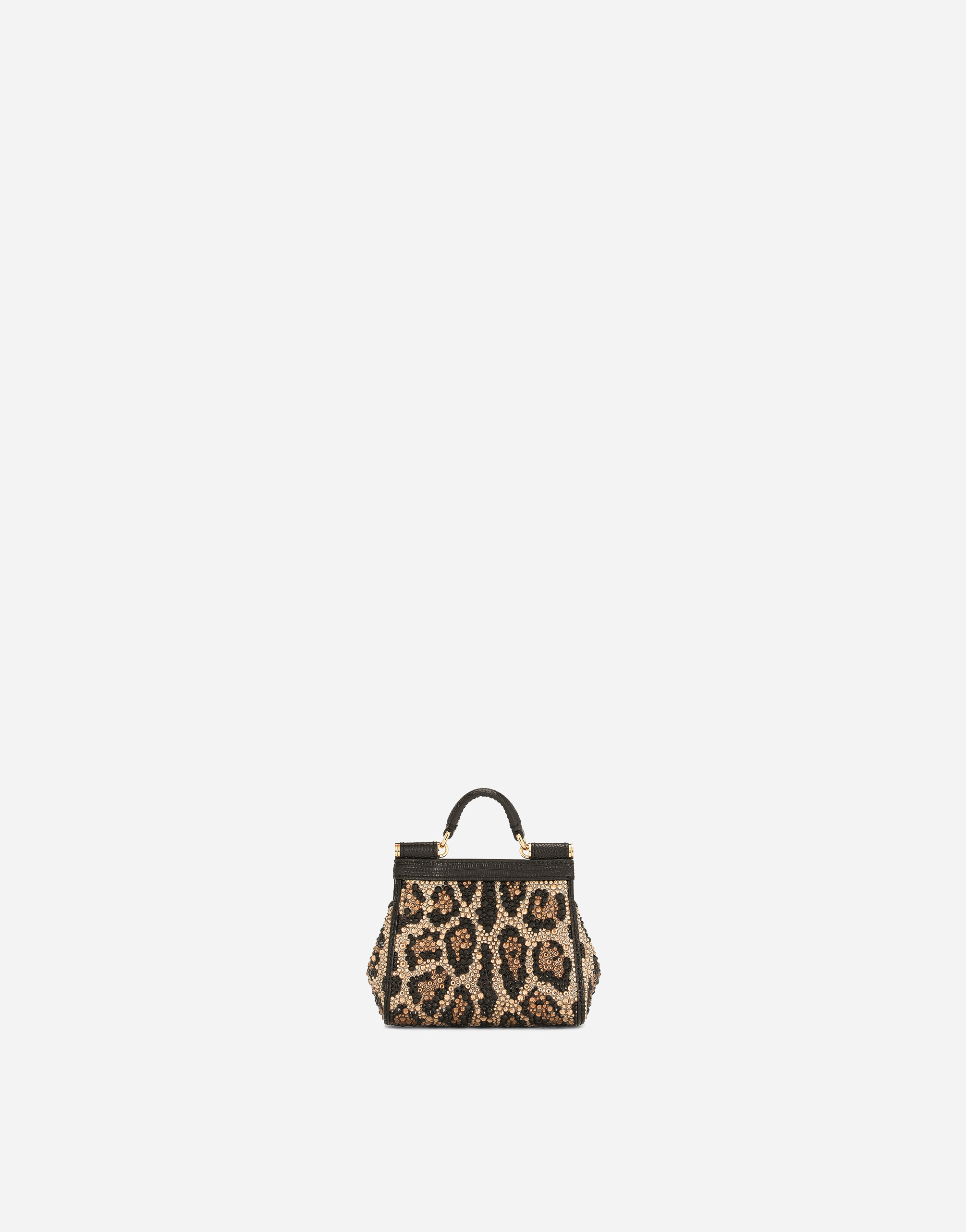Dolce & Gabbana Mini Sicily Handbag In Animal Print