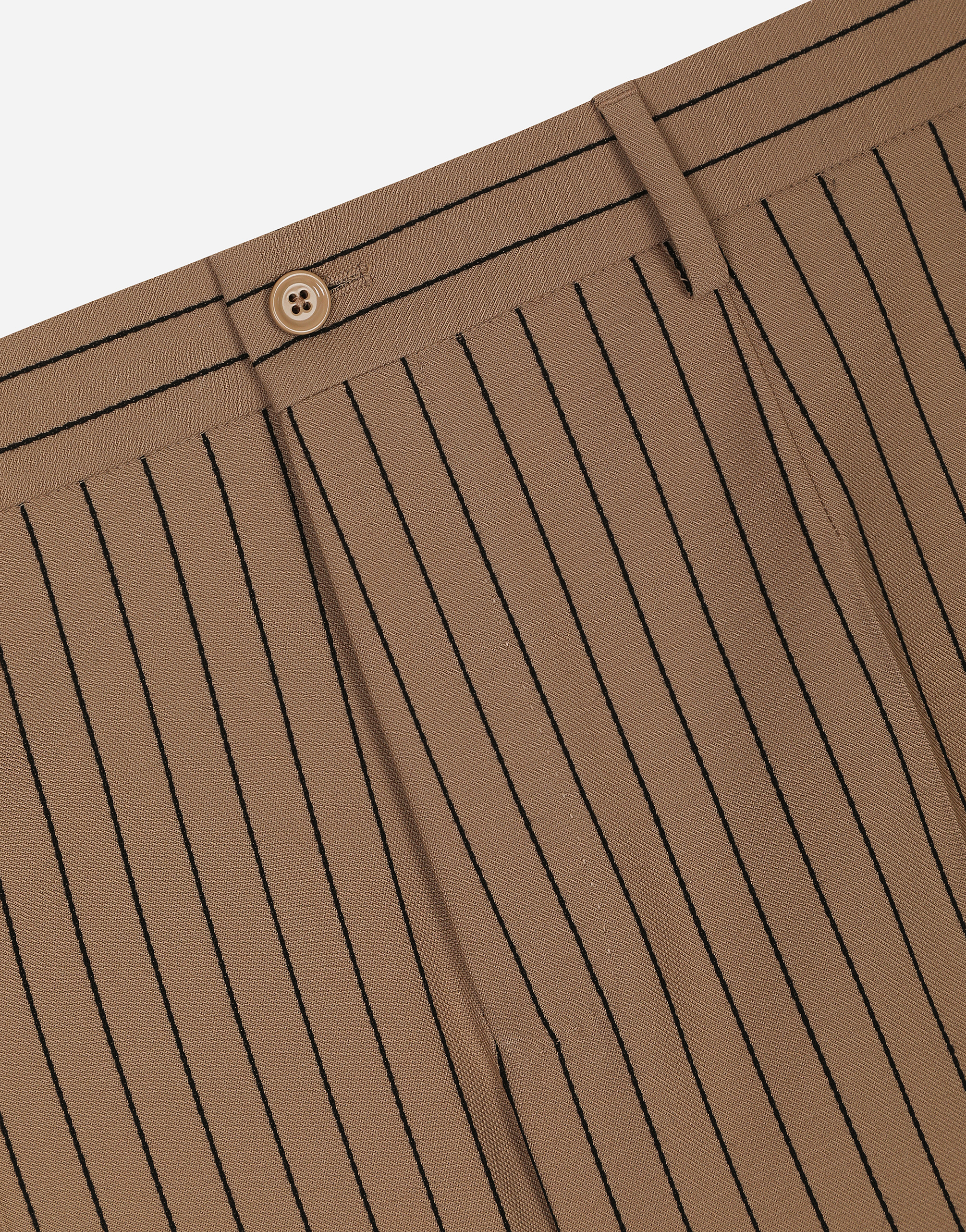 Straight-leg pinstripe pants