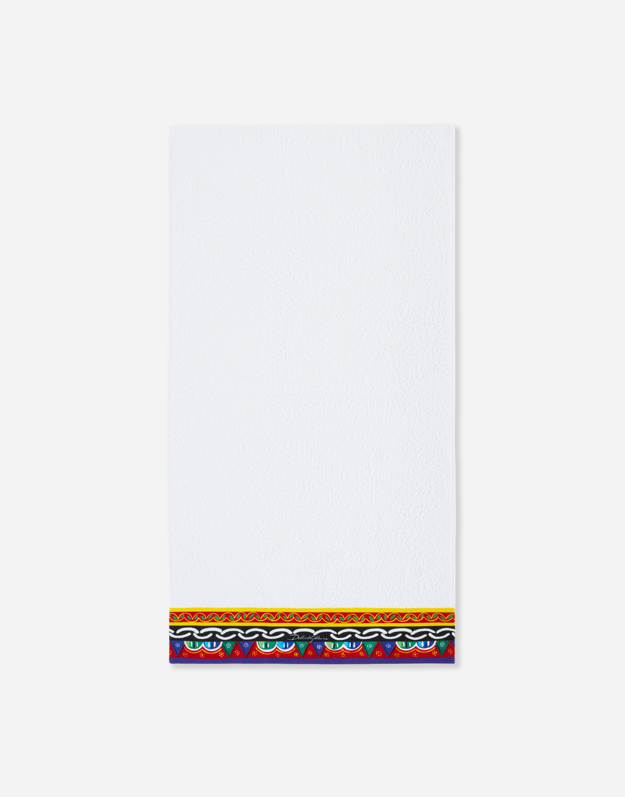 Dolce & Gabbana Set Of Five Terry Cotton Towels In Multicolor