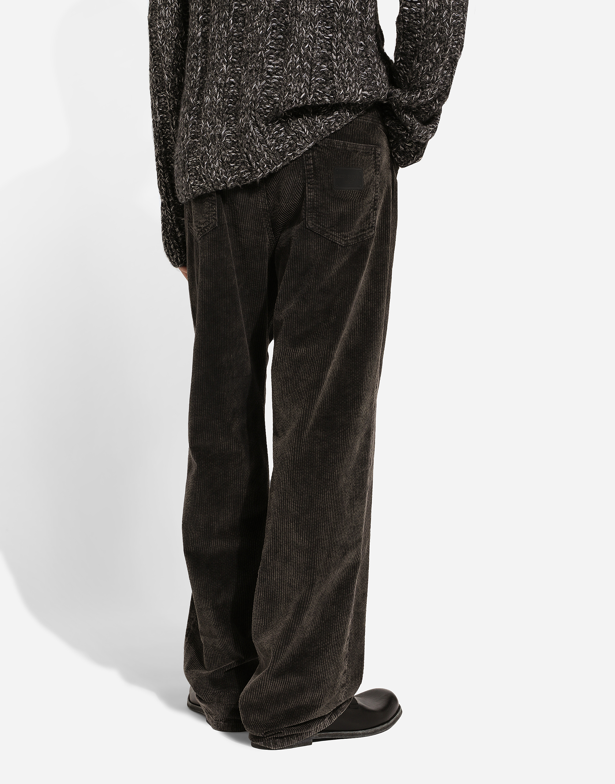 Oversize velvet pants