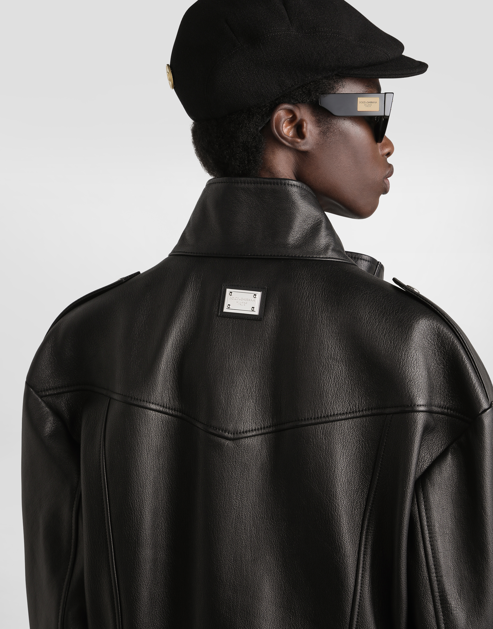 Plongé goat leather jacket
