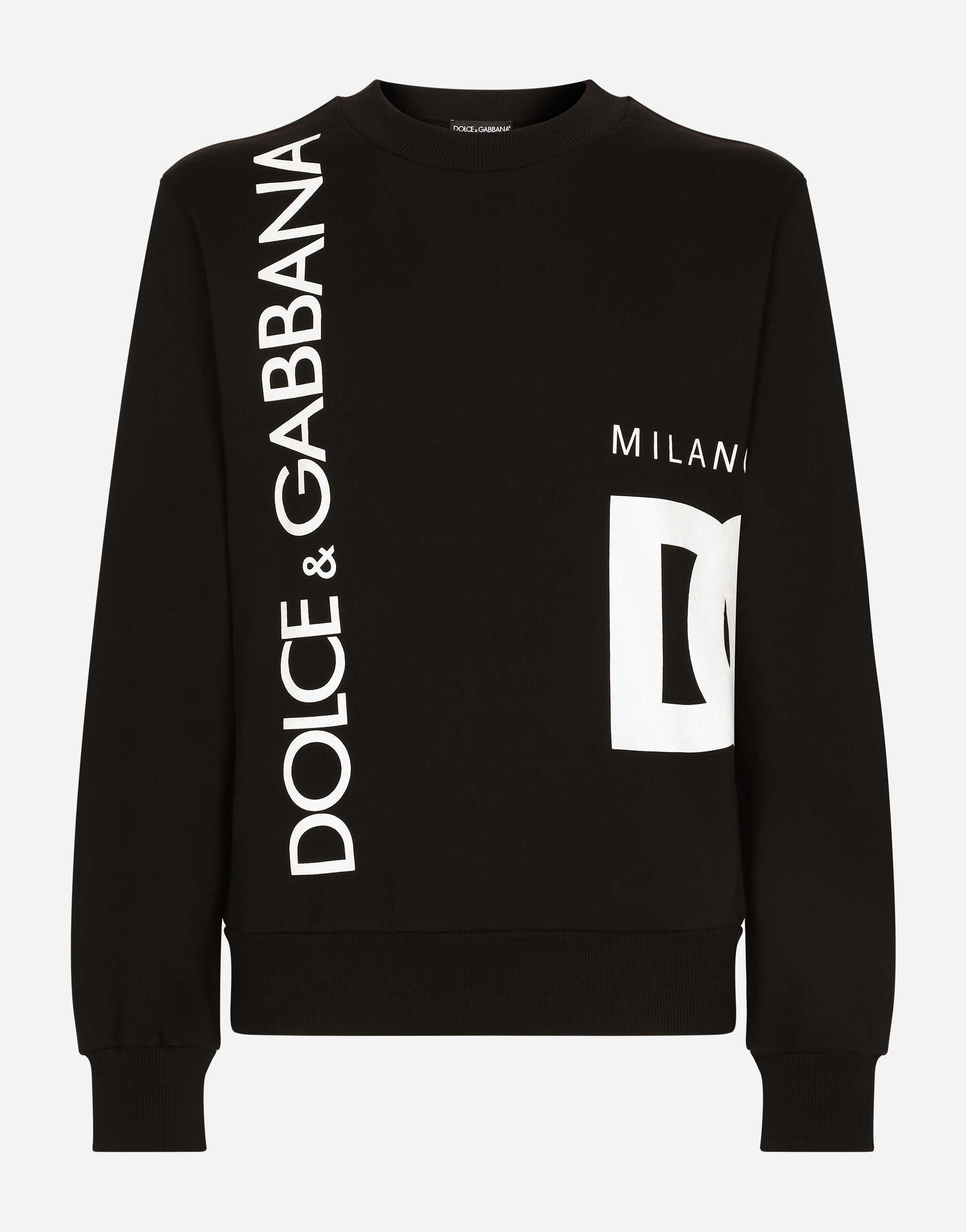 Dolce & Gabbana ブラック 長袖セーター Long-sleeved sweatshirt in Multicolor for Men | Dolce&Gabbana® US