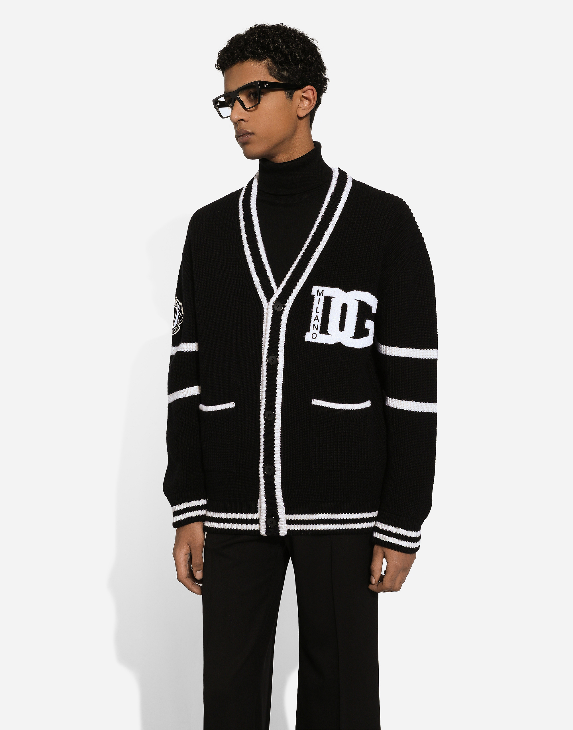 Dolce & Gabbana Cardigan In Black