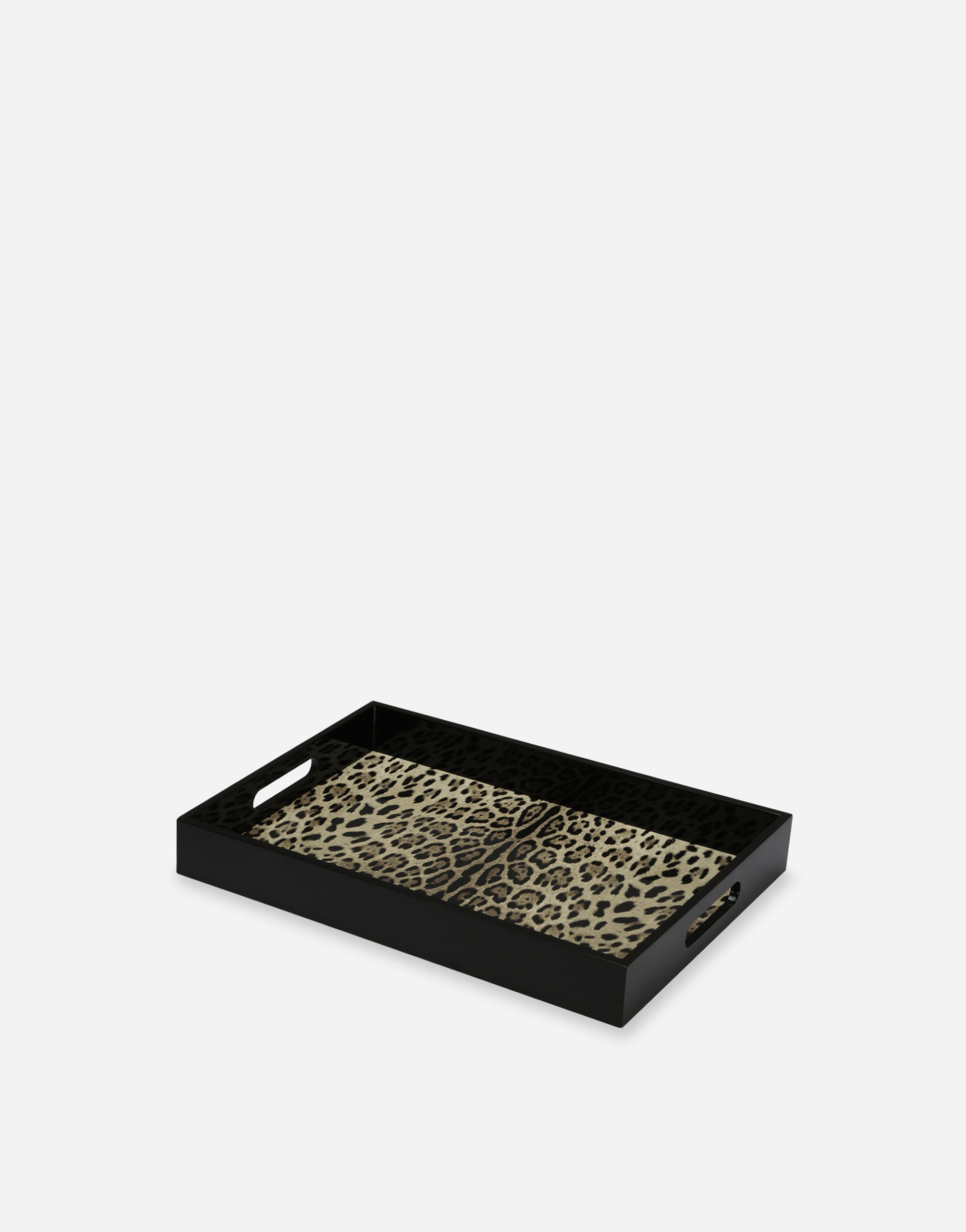 Dolce & Gabbana Wooden Tray In Multicolor