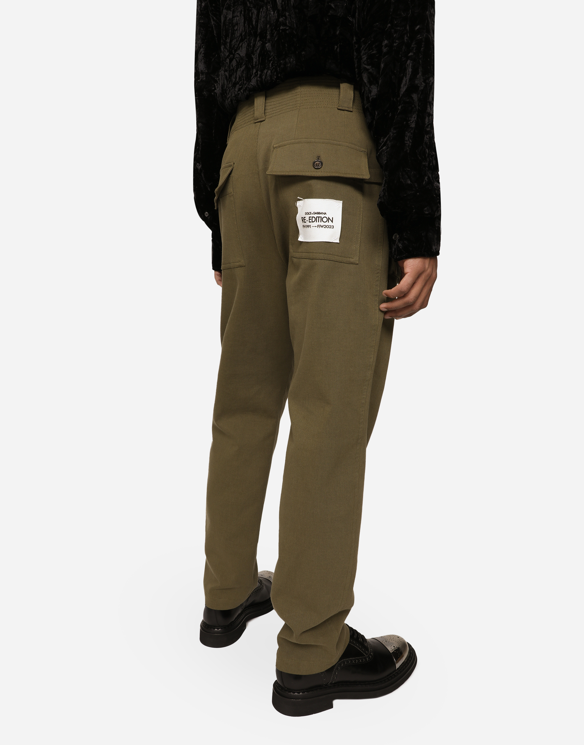 DOLCE & GABBANA STRETCH GABARDINE PANTS