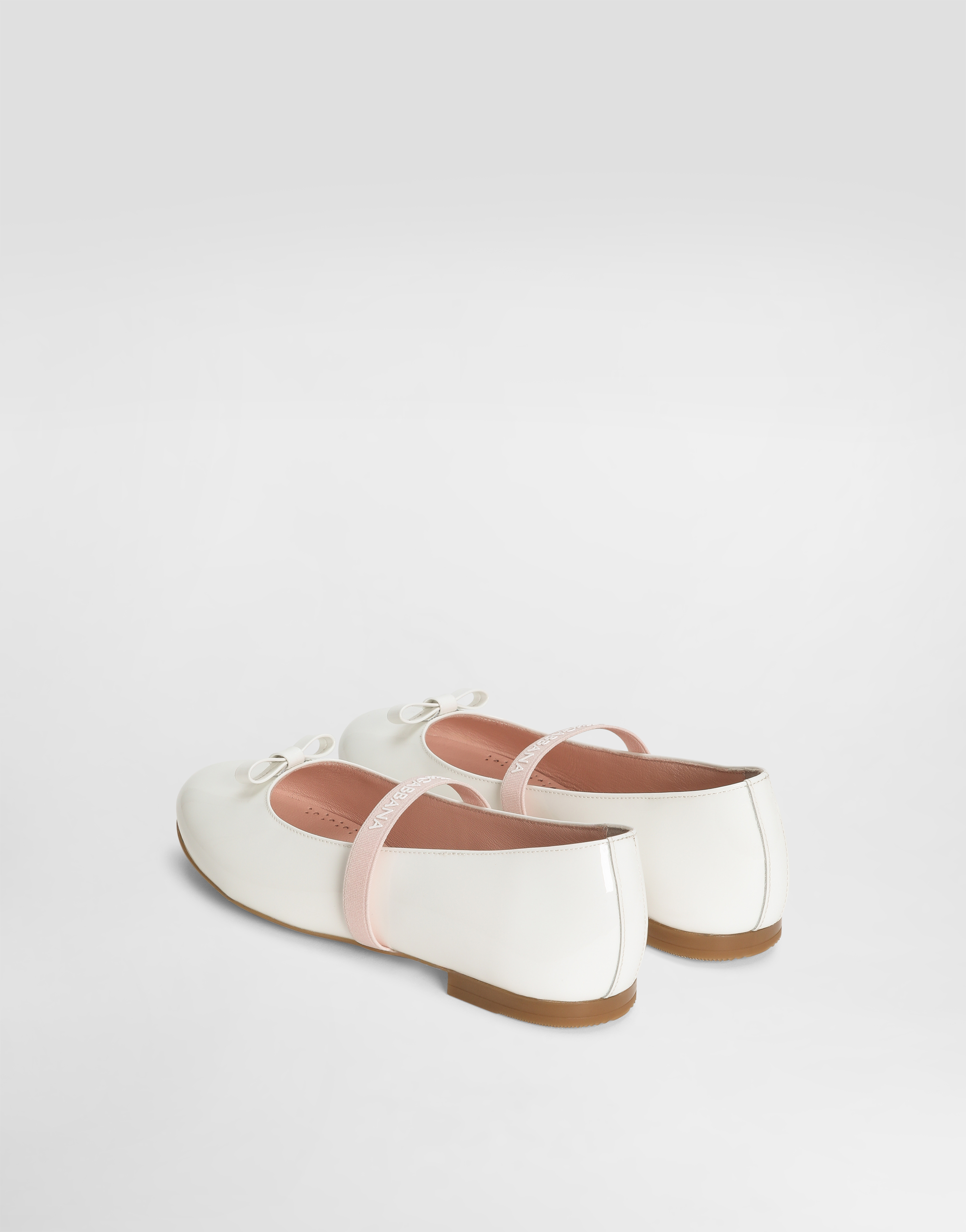 Dolce & Gabbana Ballerina In Vernice In Latte 1