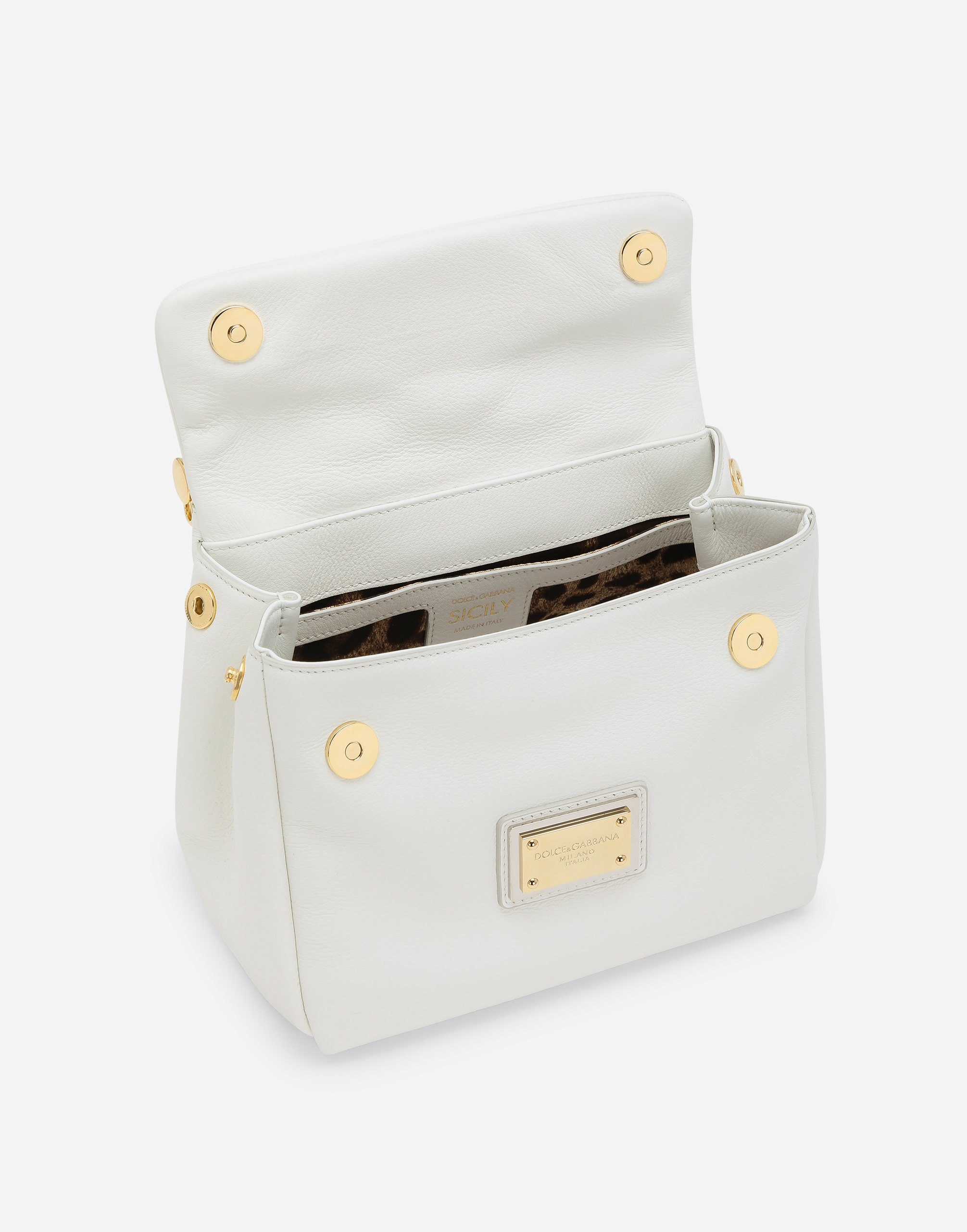 DOLCE & GABBANA SMALL CALFSKIN SICILY SOFT BAG