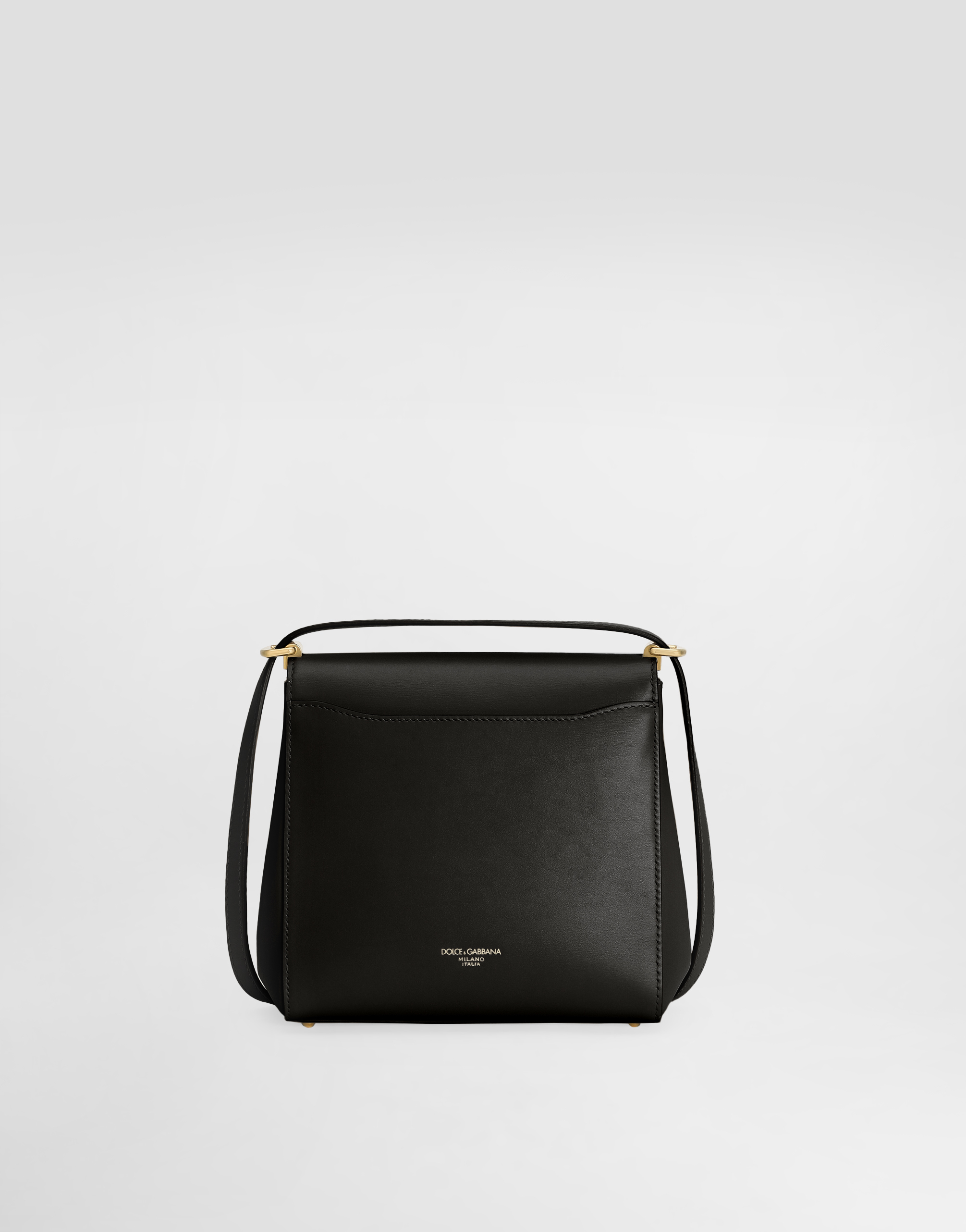 Dolce & Gabbana Marlene City Grained Leather Shoulder Bag In Black