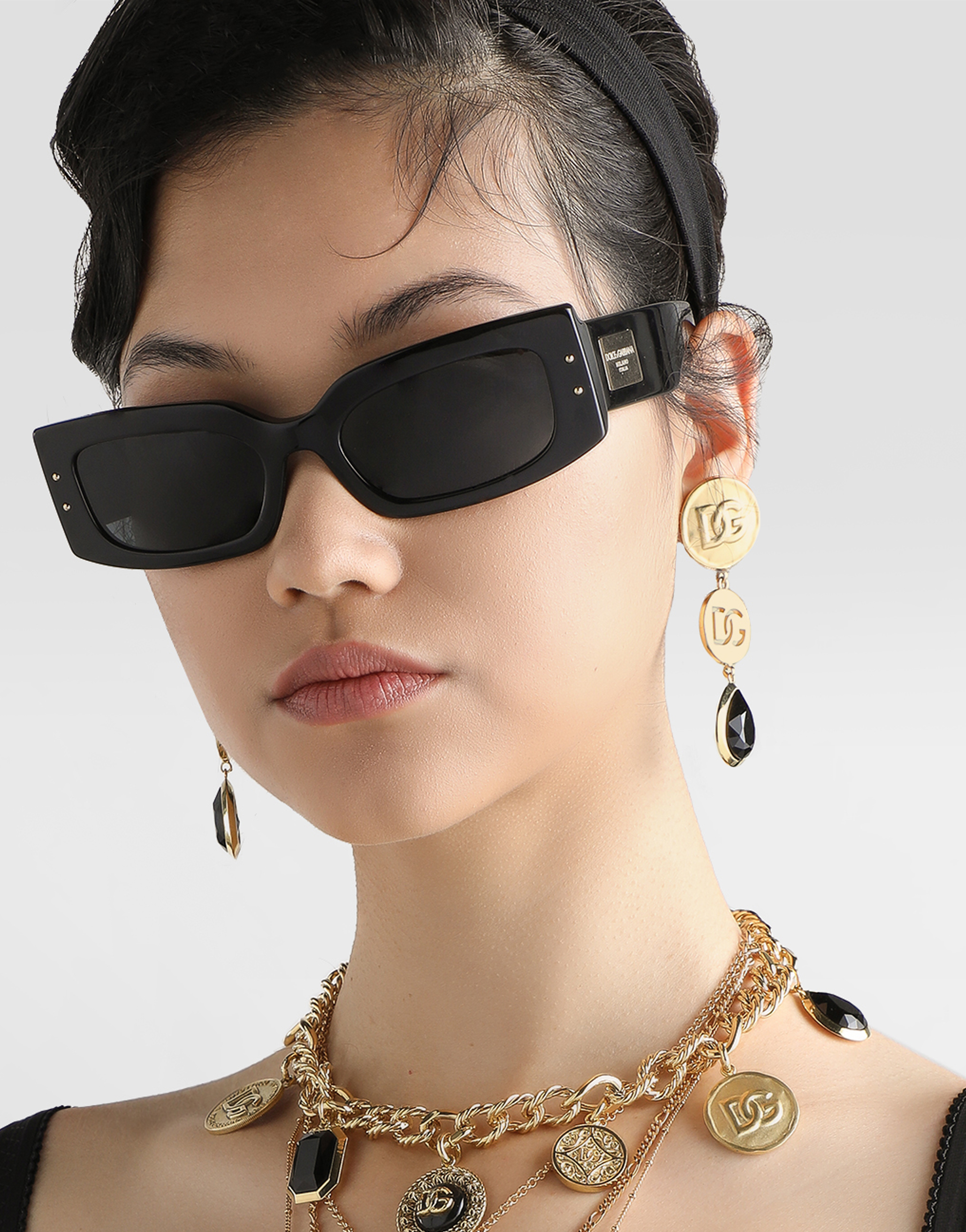 Like a Virgin logo clip earrings