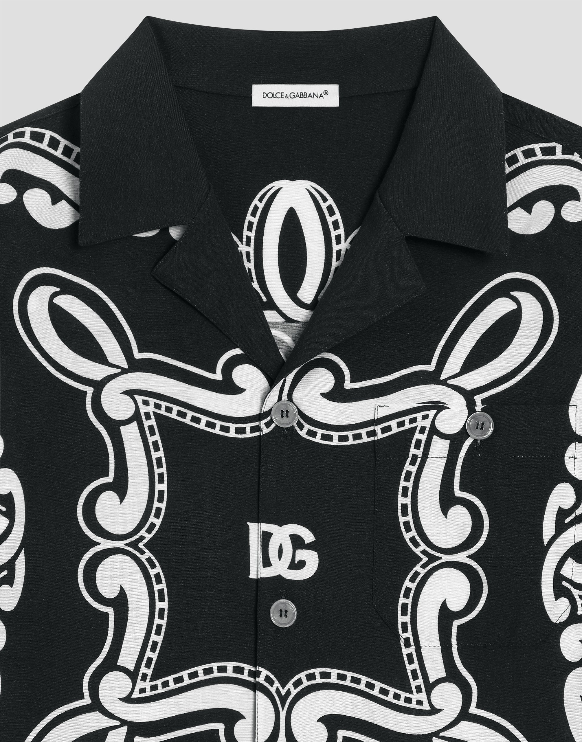 Batik shirt with bandanna print