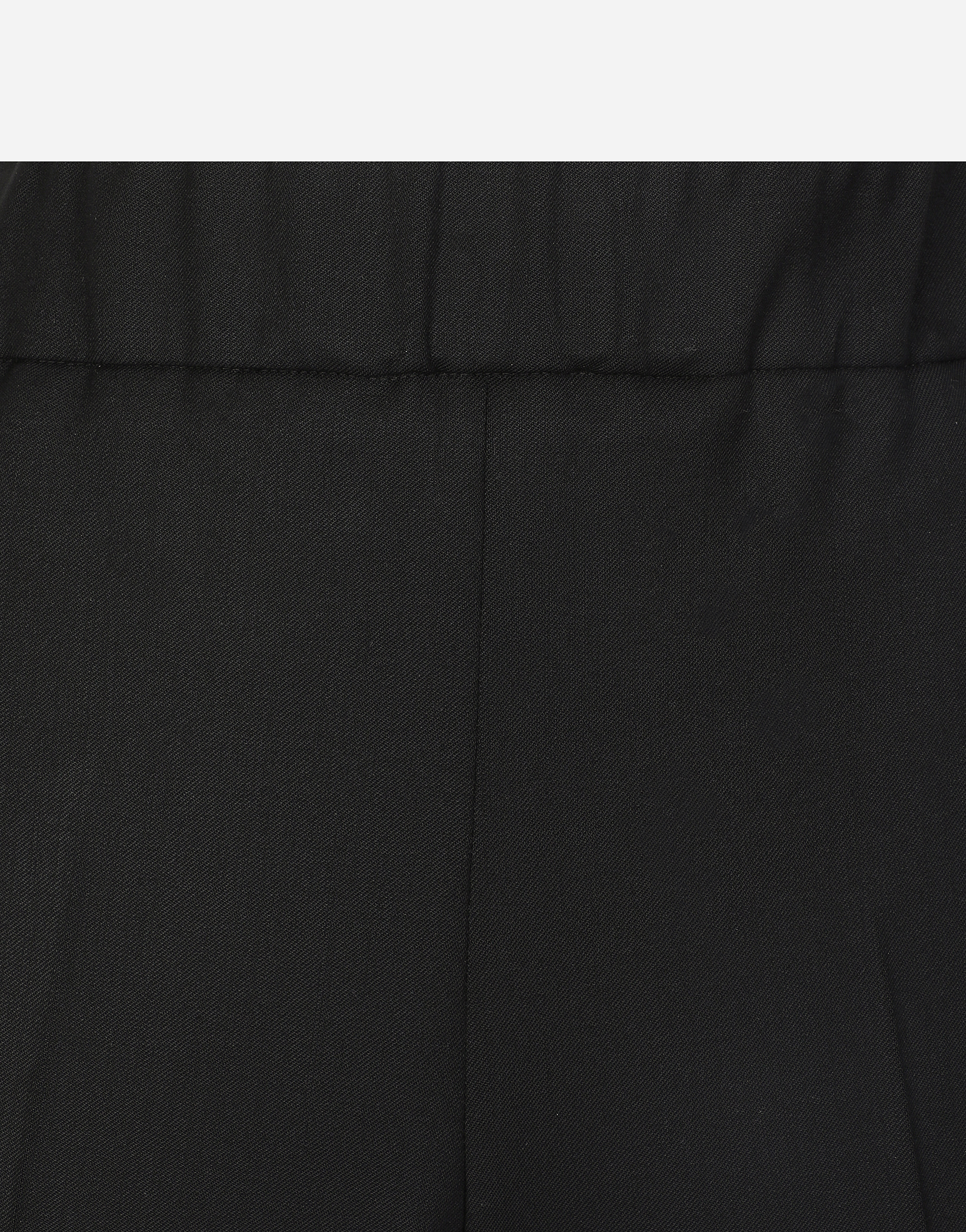 Dolce & Gabbana Elastic Waist Casual Pants In ブラック