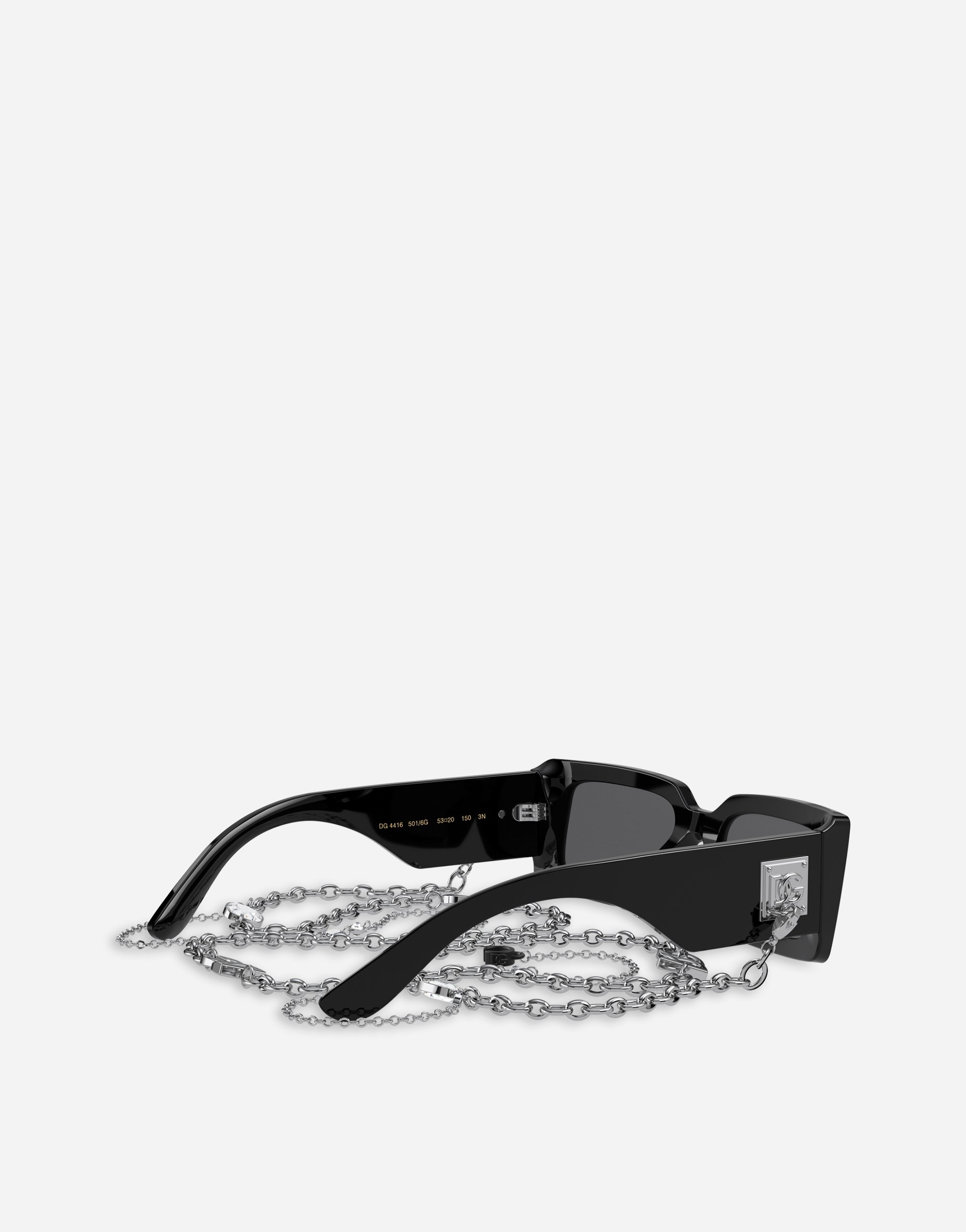 Shop Dolce & Gabbana Zebra Sunglasses In Black