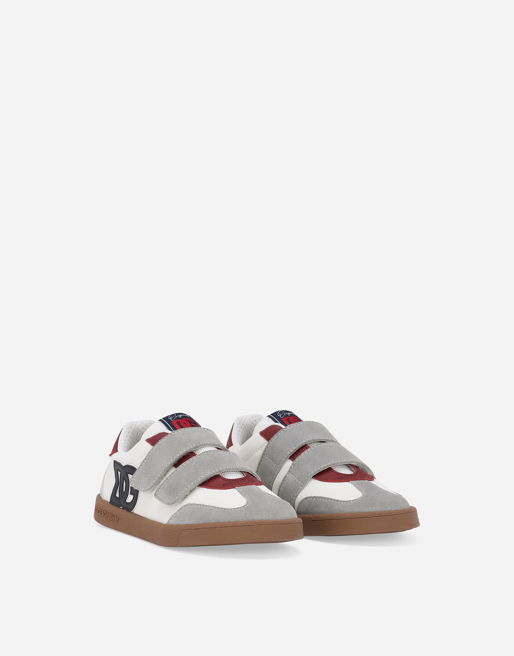 Dolce & Gabbana Dg Original Calfskin Low-top Sneakers With Dg Logo In Multicolor
