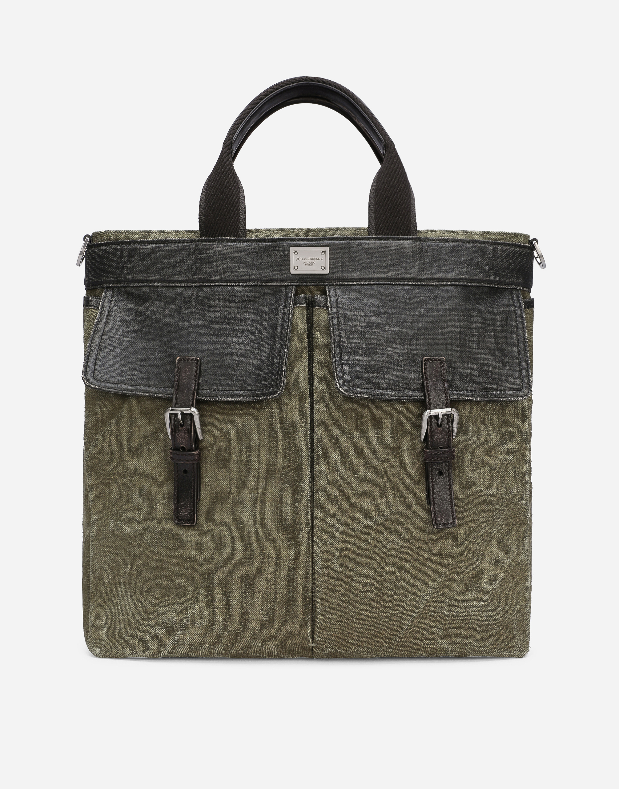 DOLCE & GABBANA CANVAS SHOPPER