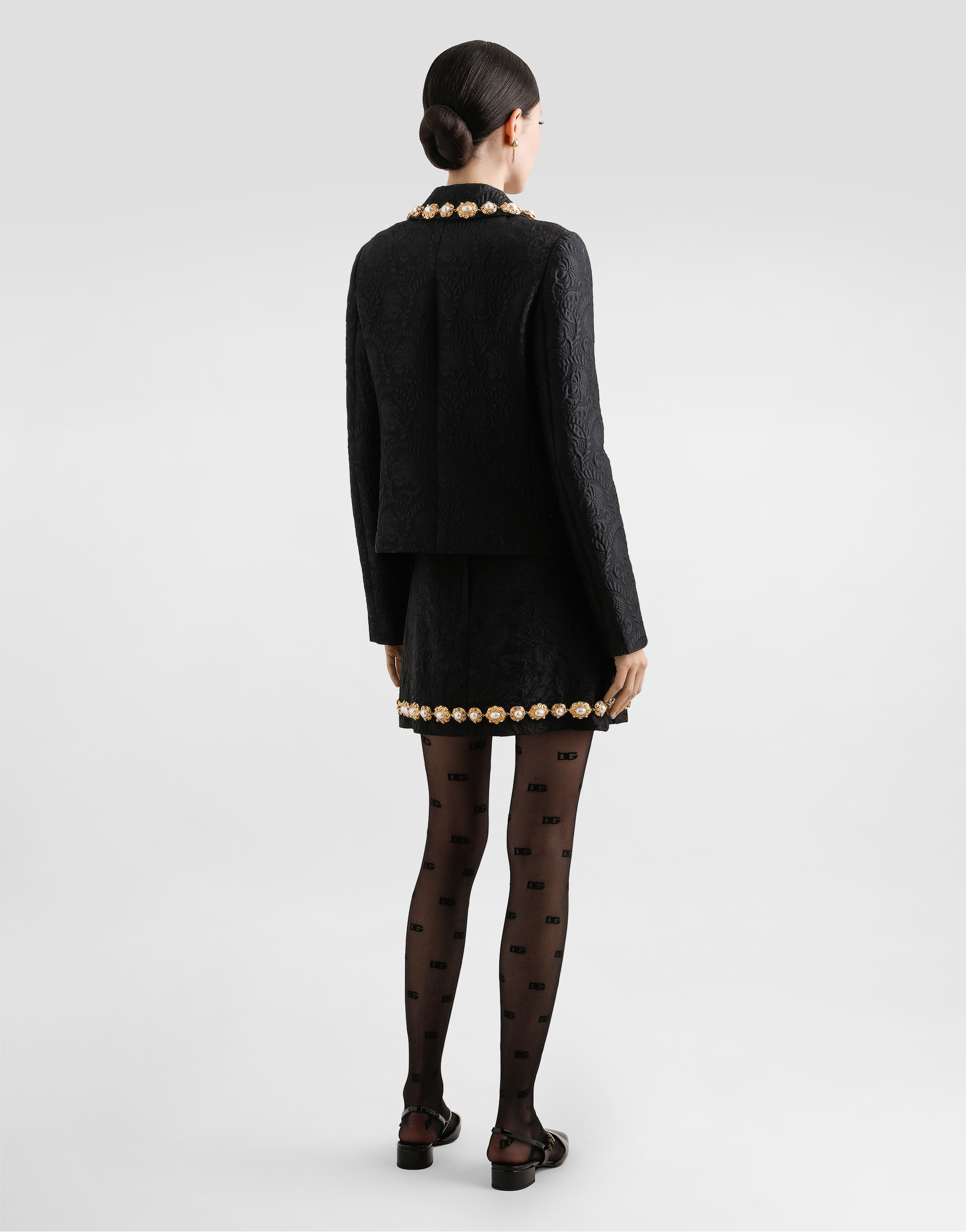 Brocade miniskirt
