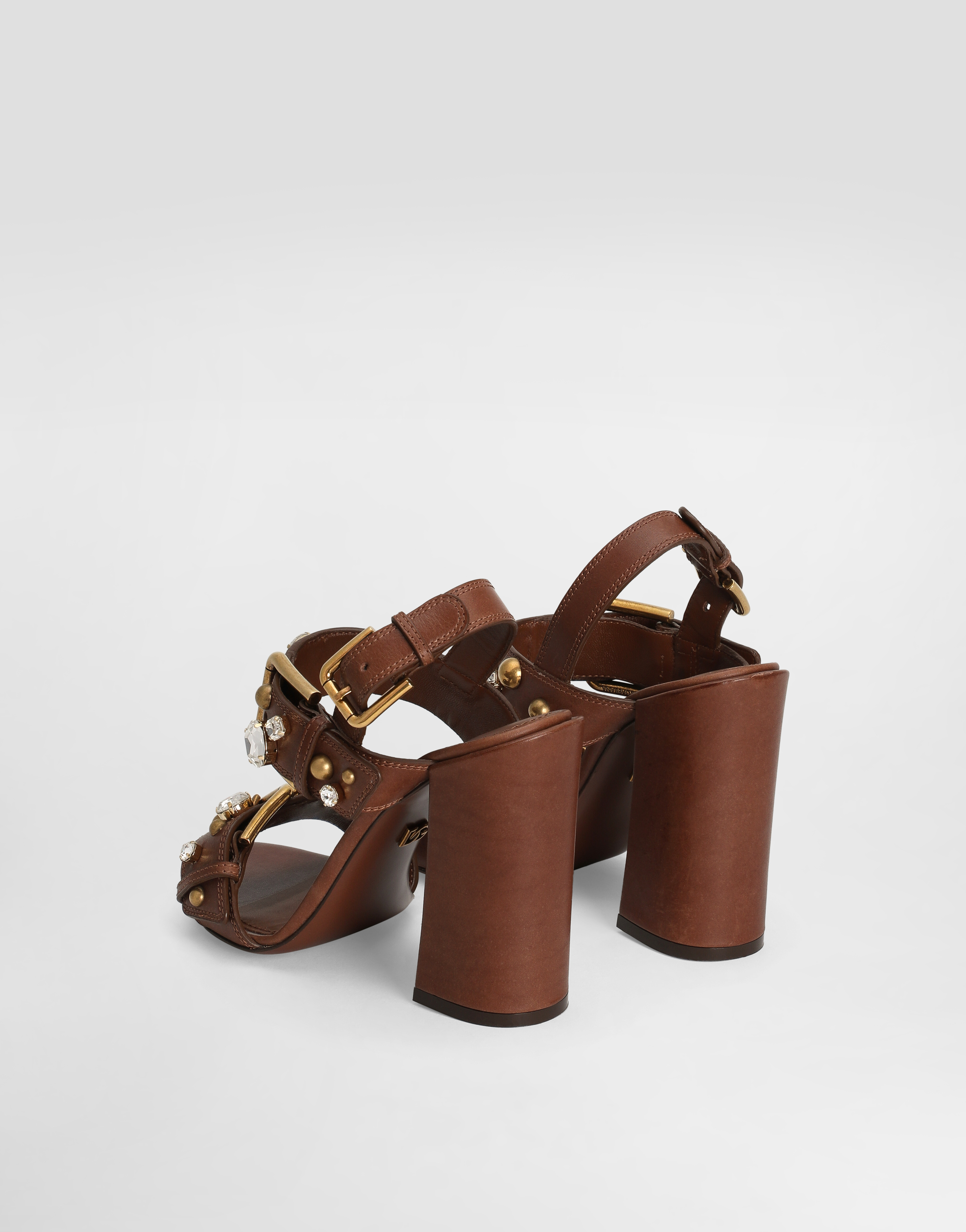  Dolce & Gabbana Cowhide Keira Sandals With Embellishements - Femme Sandales Et Compensées Multicolor 36 