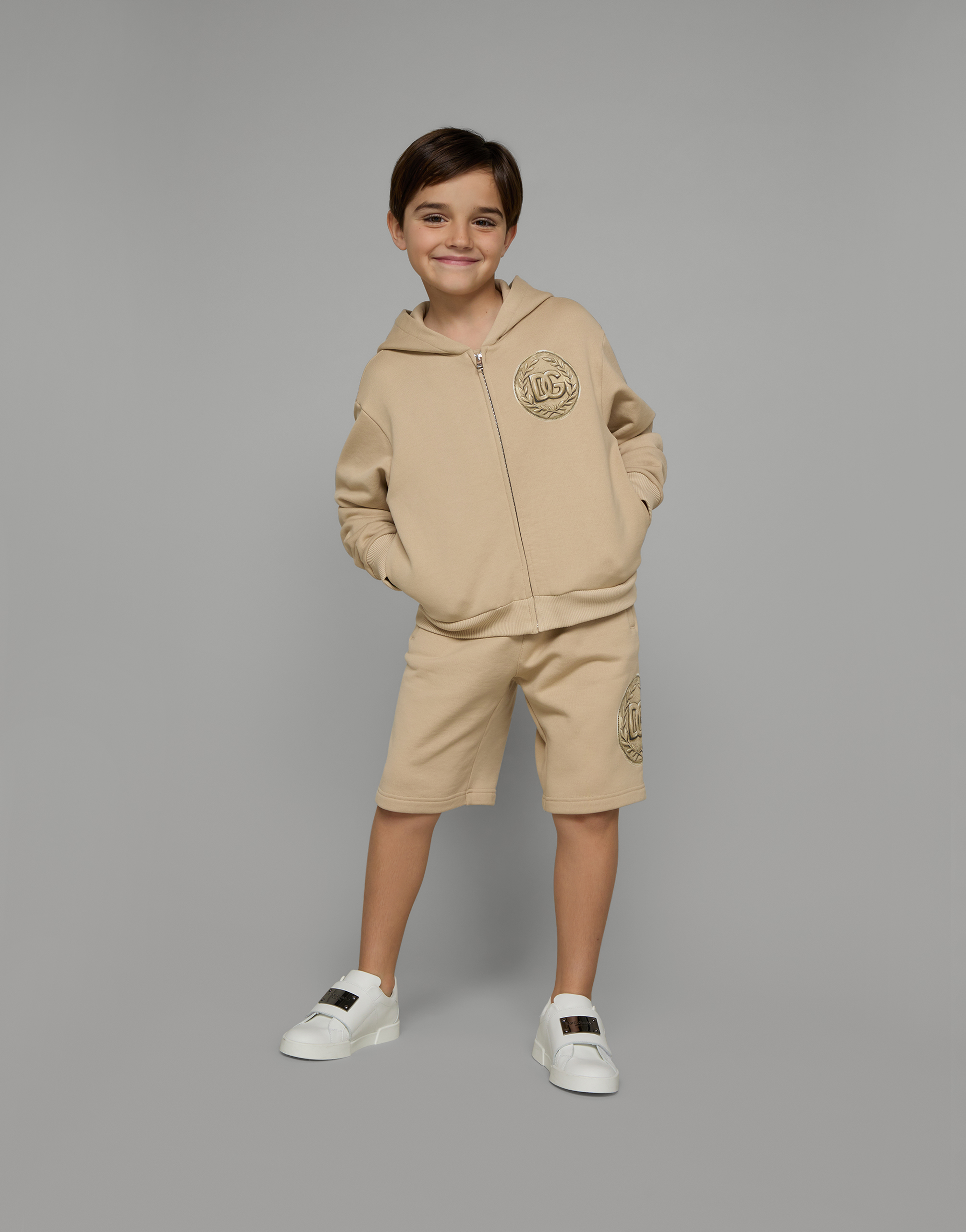 DOLCE & GABBANA COIN-PRINT BASKET SHORTS