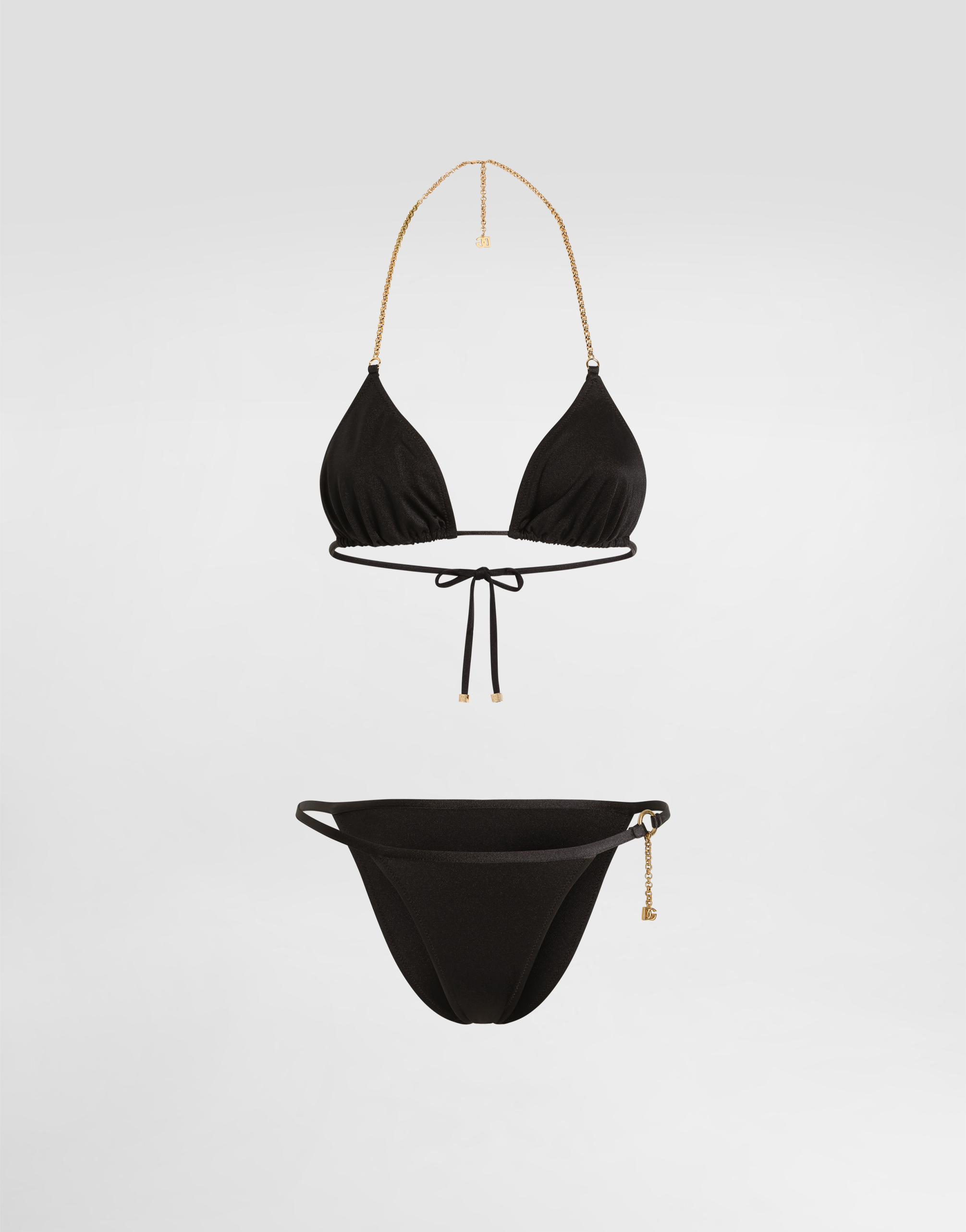 Blackのウィメンズ トライアングル ビキニ | Dolce&Gabbana®