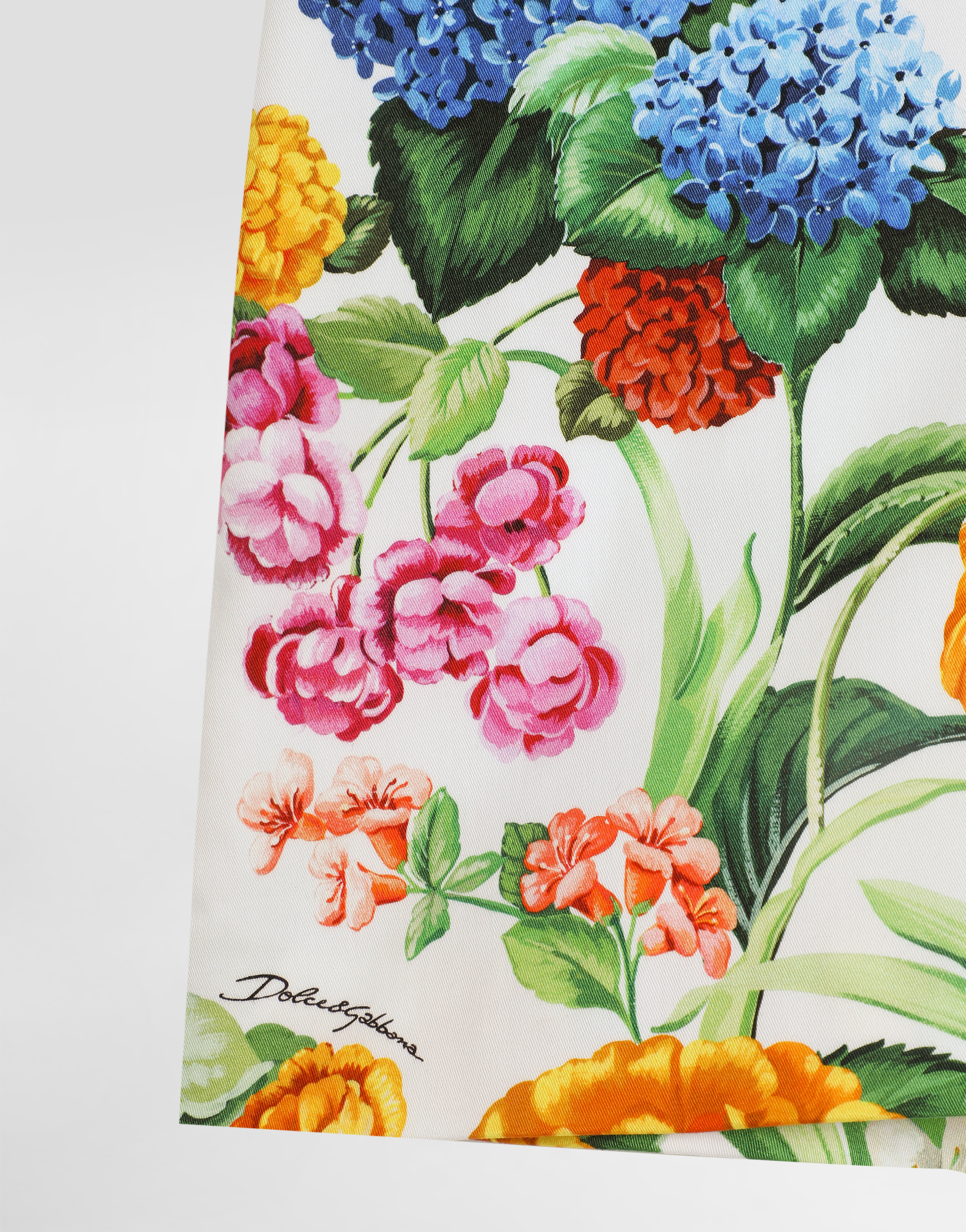 Dolce & Gabbana Floral-print Drill Skorts In プリ