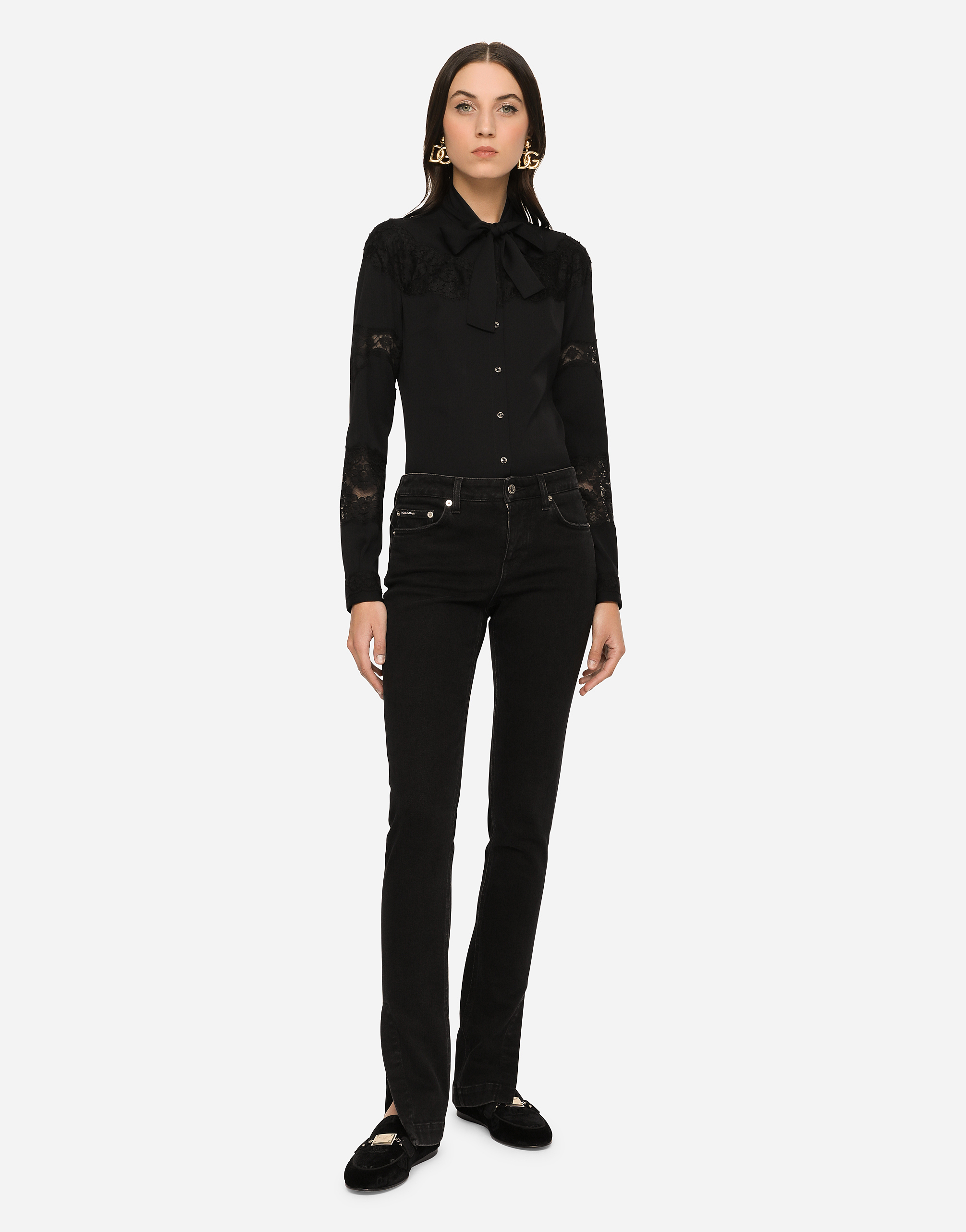 Dolce & Gabbana Washed Denim Girly Jeans In Multicolor