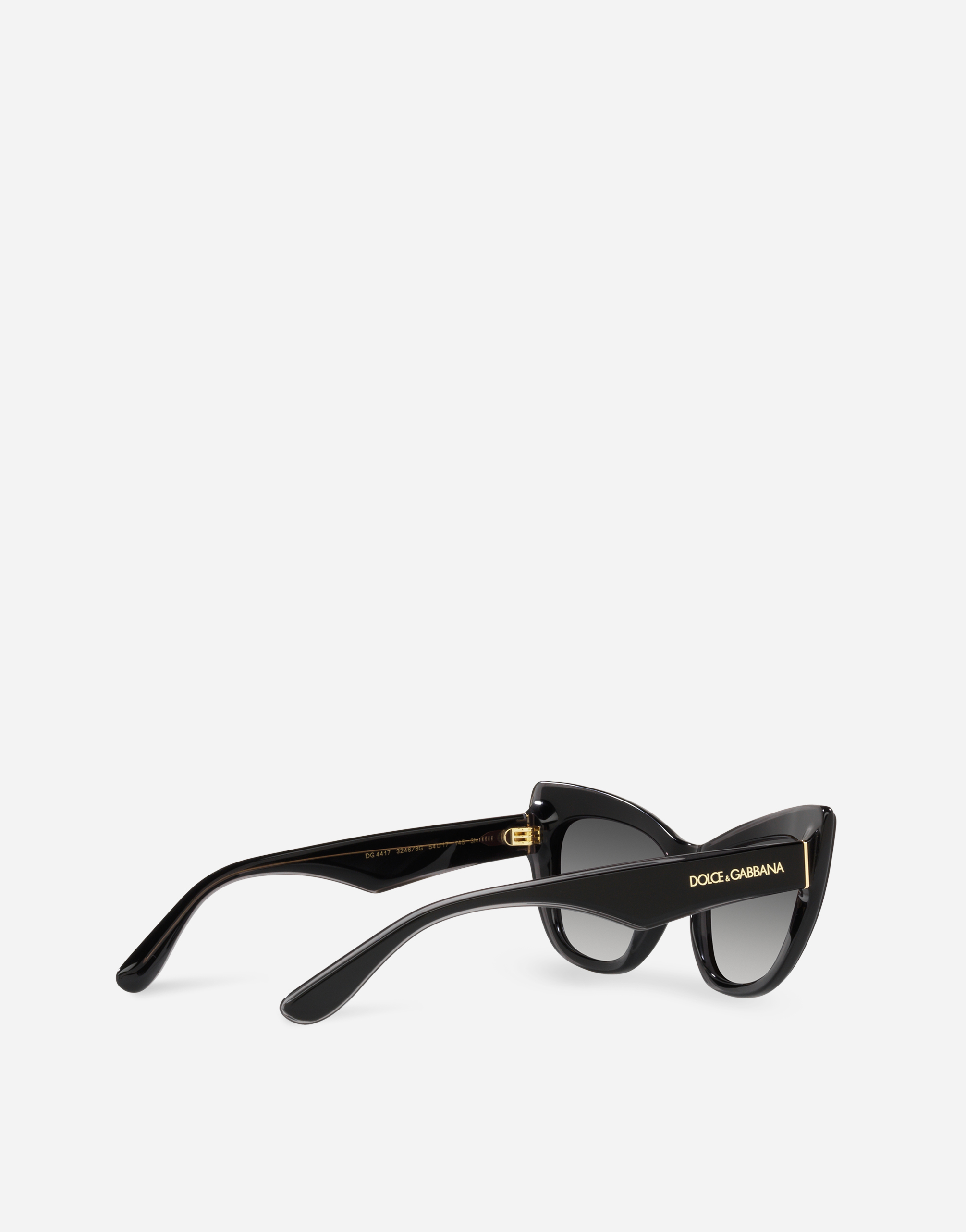 Shop Dolce & Gabbana New Print Sunglasses In Black