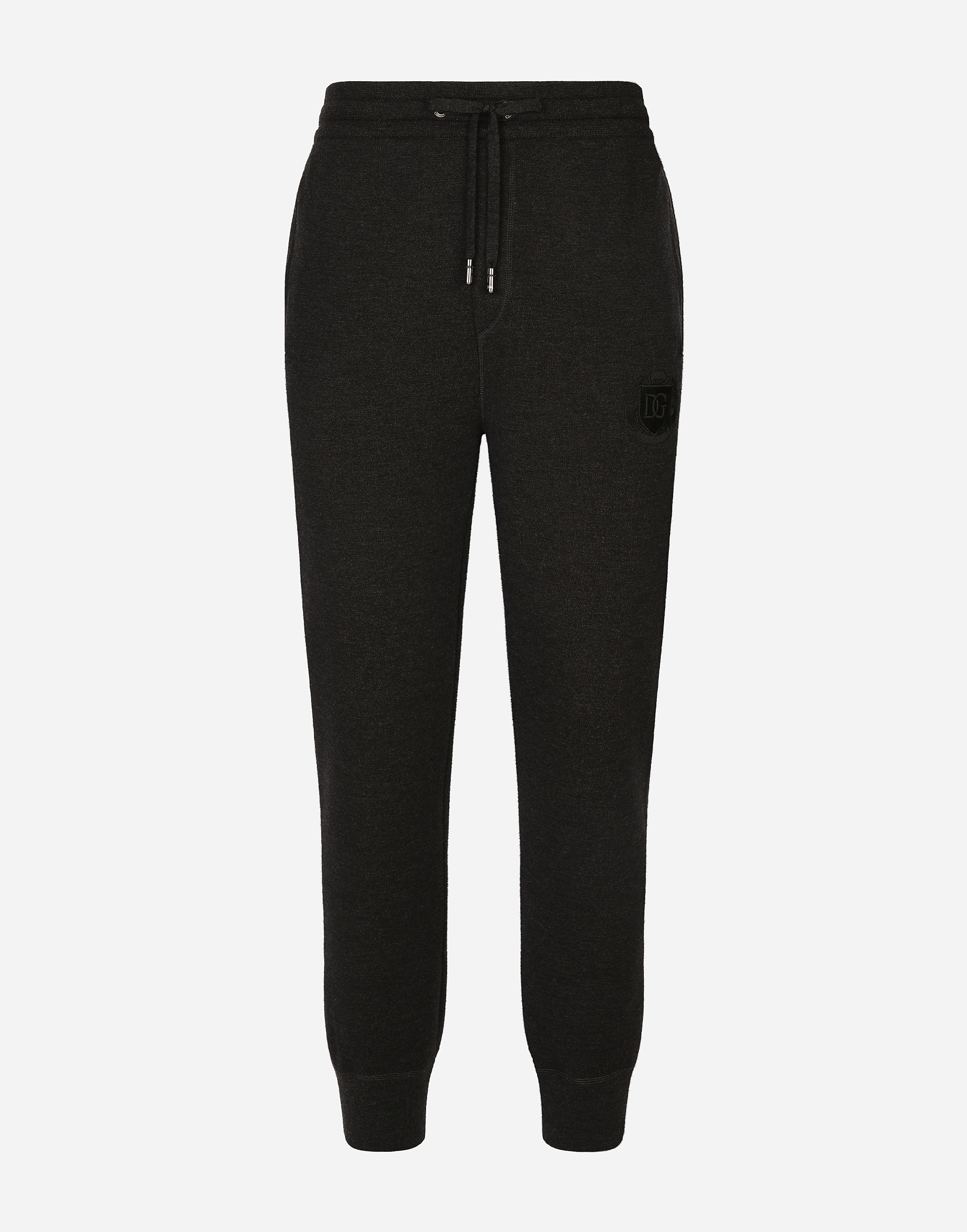 Dolce & Gabbana Wool Jogging Pants - Man Pants And Shorts Grey 52