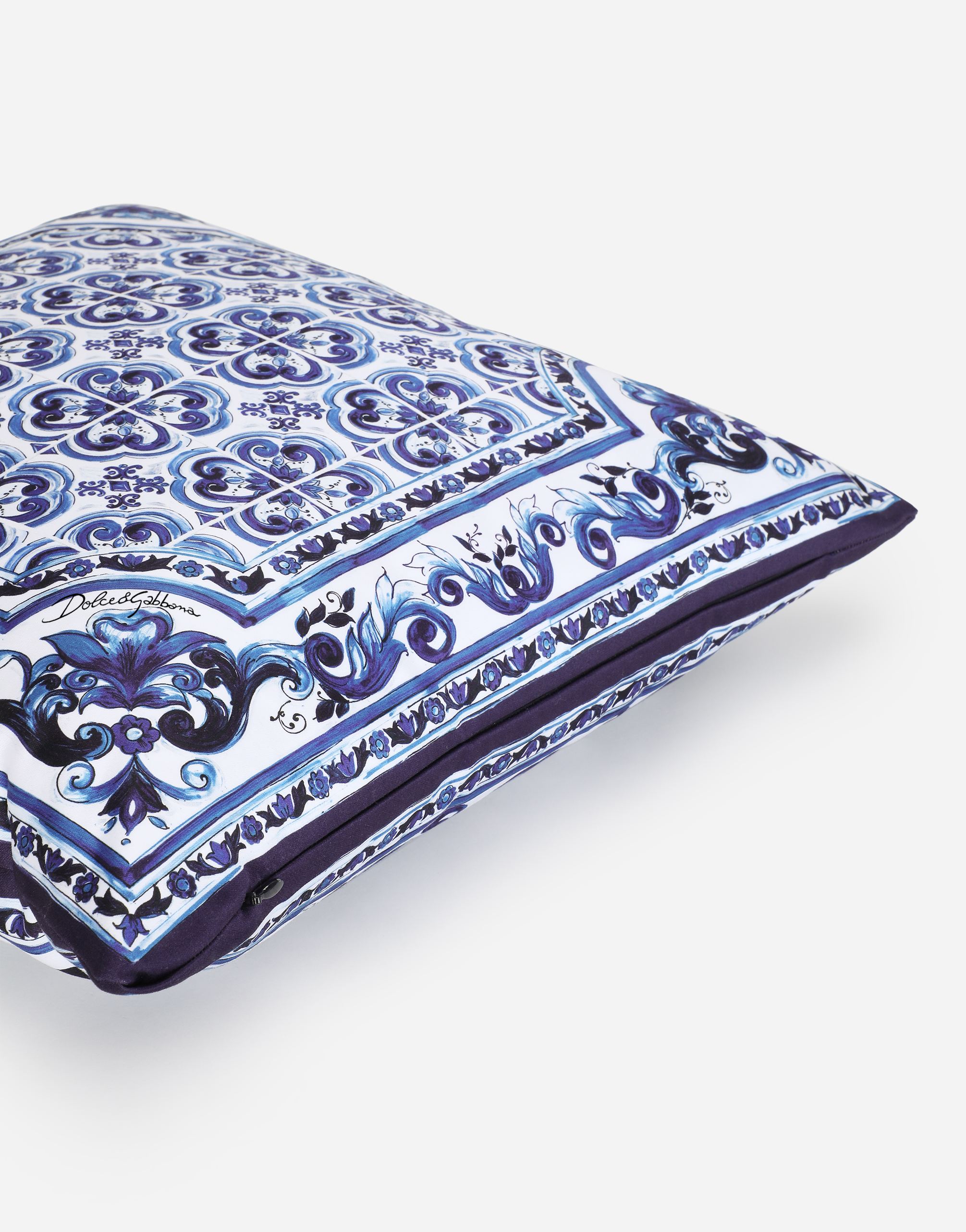 Dolce & Gabbana Duchesse Cotton Cushion Small In Multicolor