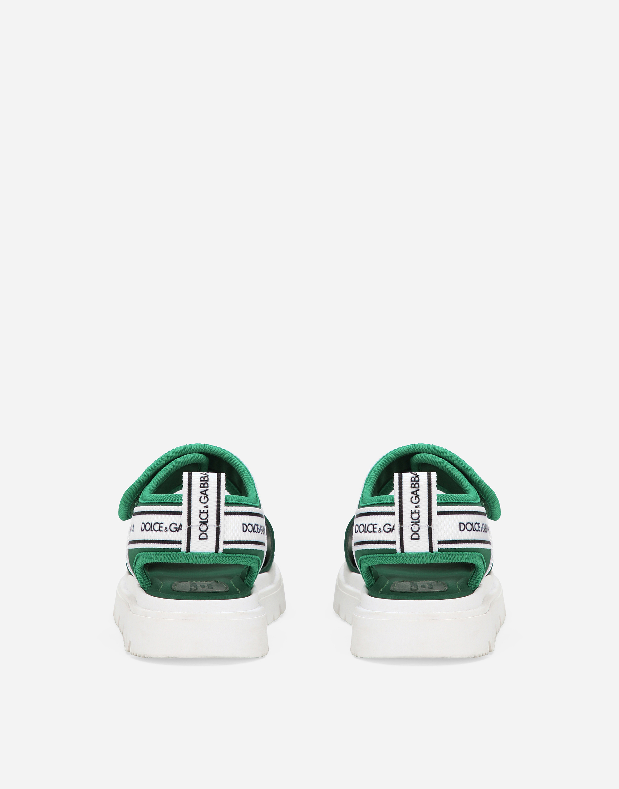 Dolce & Gabbana Sandals With Dolce&gabbana Logo In Green