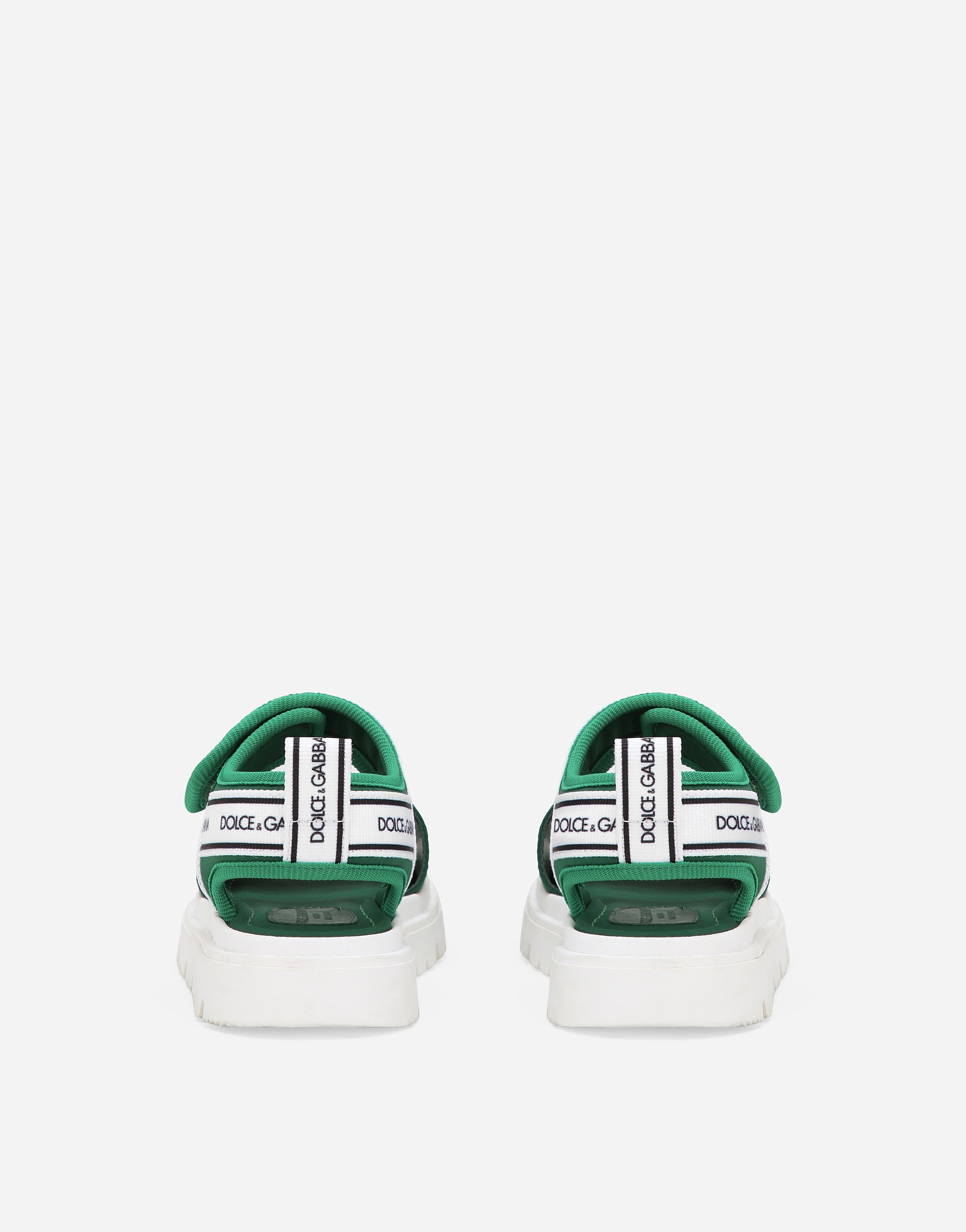 Dolce & Gabbana Sandals With Dolce&gabbana Logo In Green