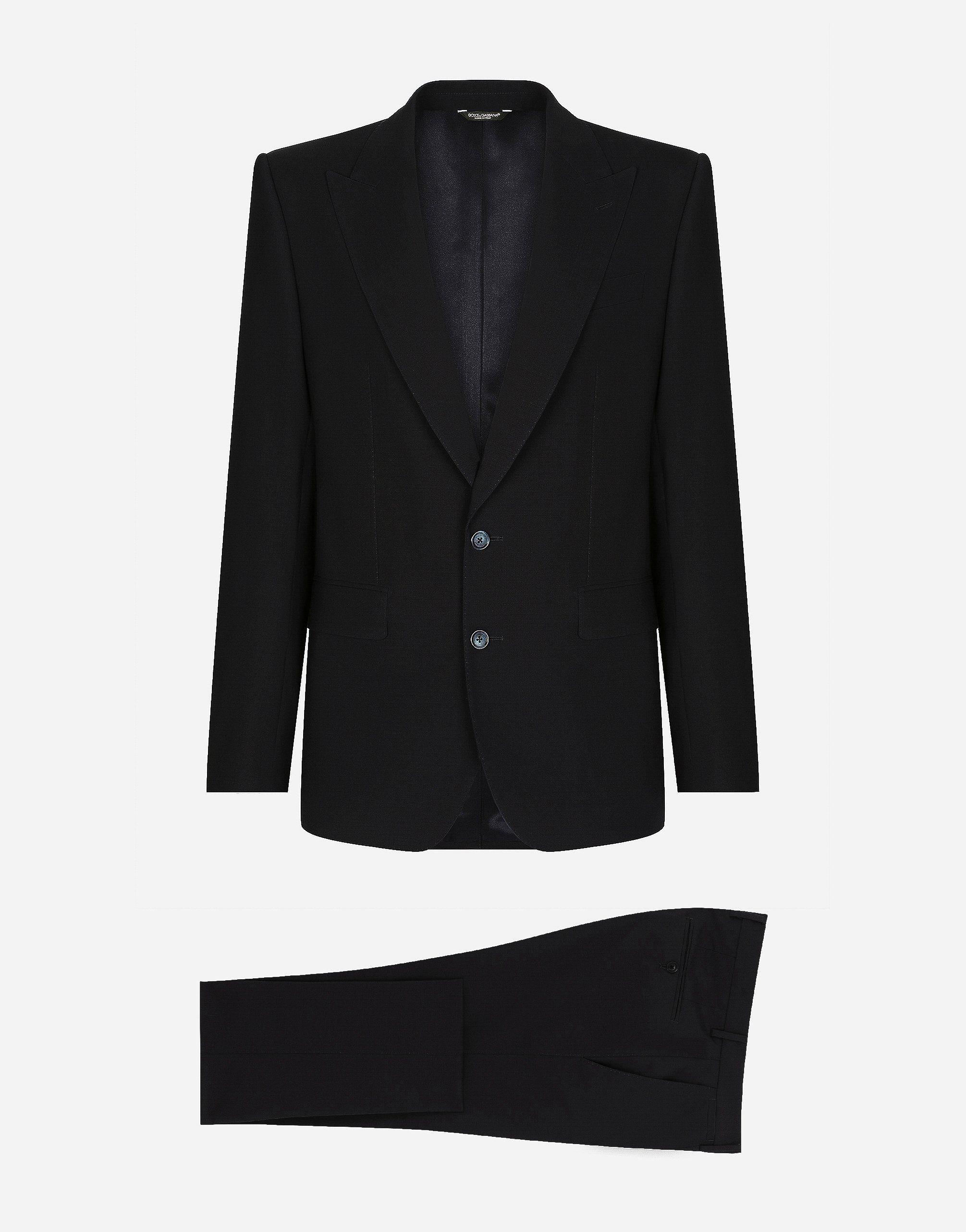 Dolce & Gabbana Stretch Wool Martini-fit Suit In Blue