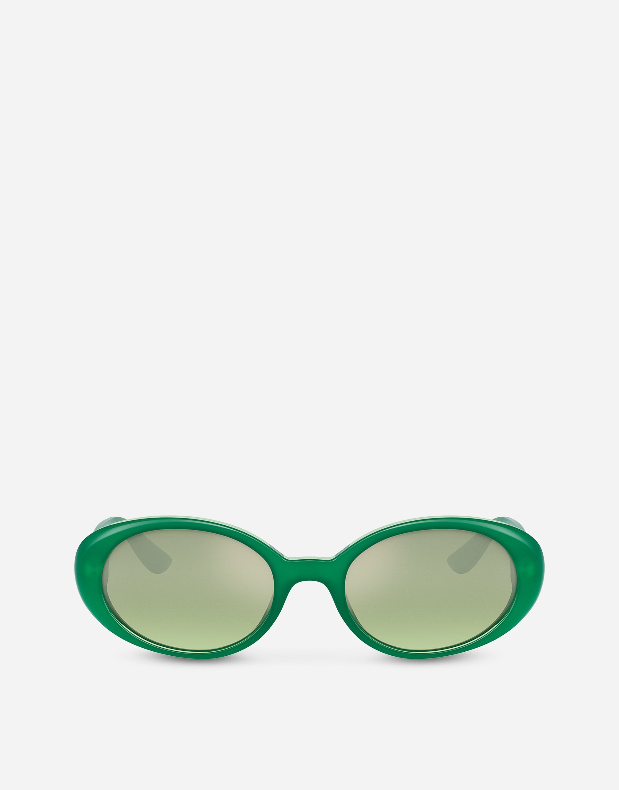 Dolce & Gabbana Re-edition Sunglasses In Green Opaline