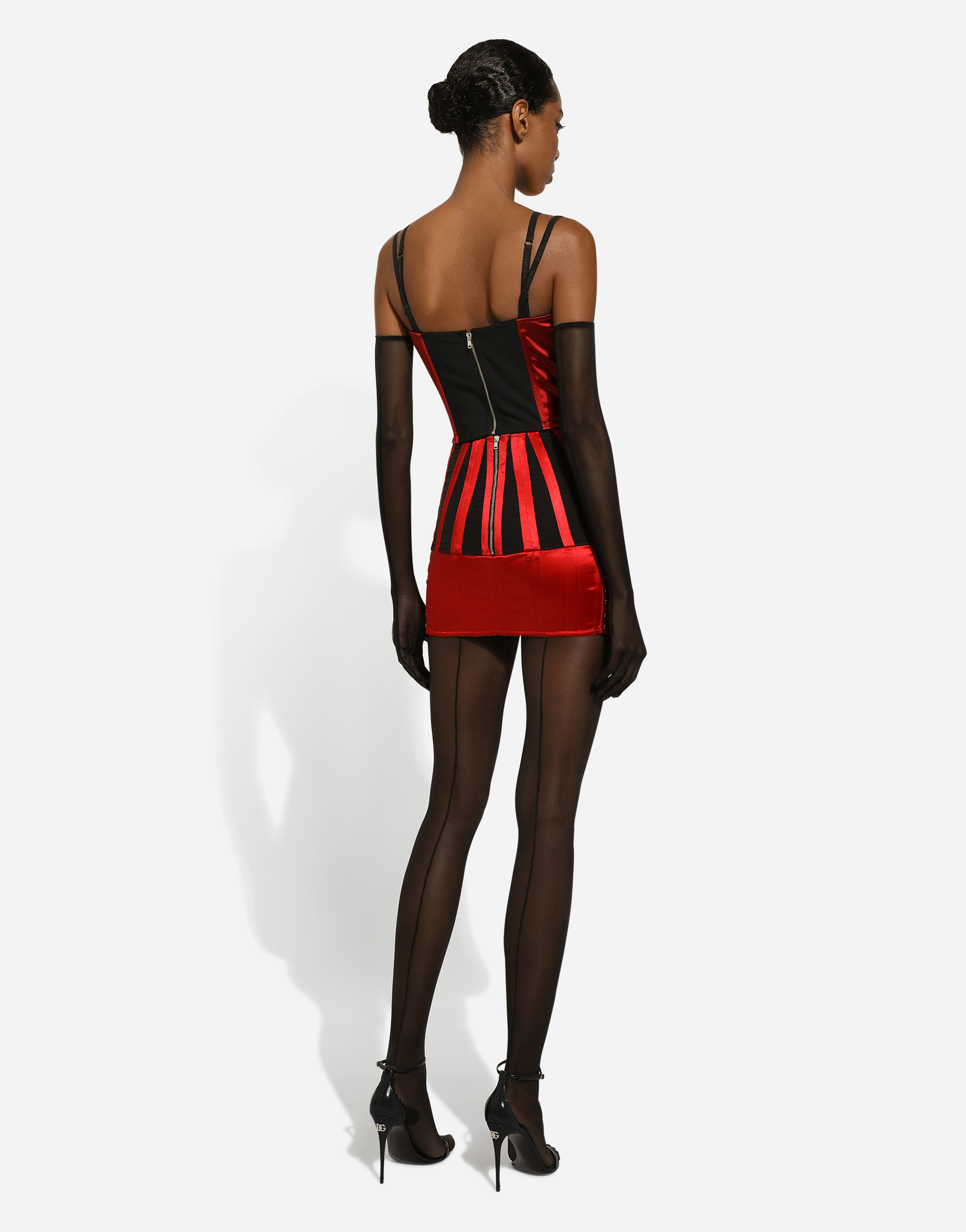 DOLCE & GABBANA SATIN CORSET TOP