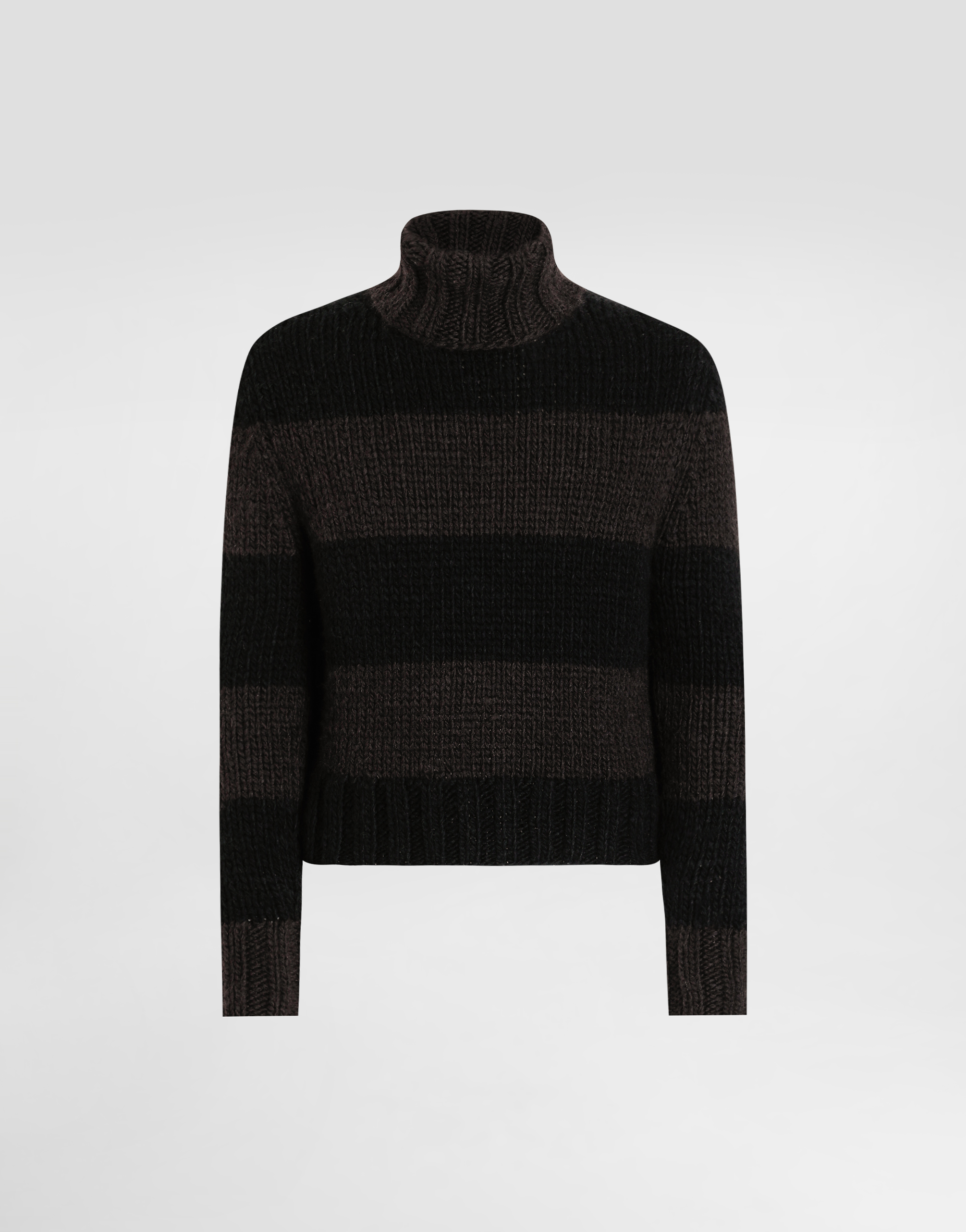 Dolce & Gabbana Striped Turtleneck Sweater In Multi
