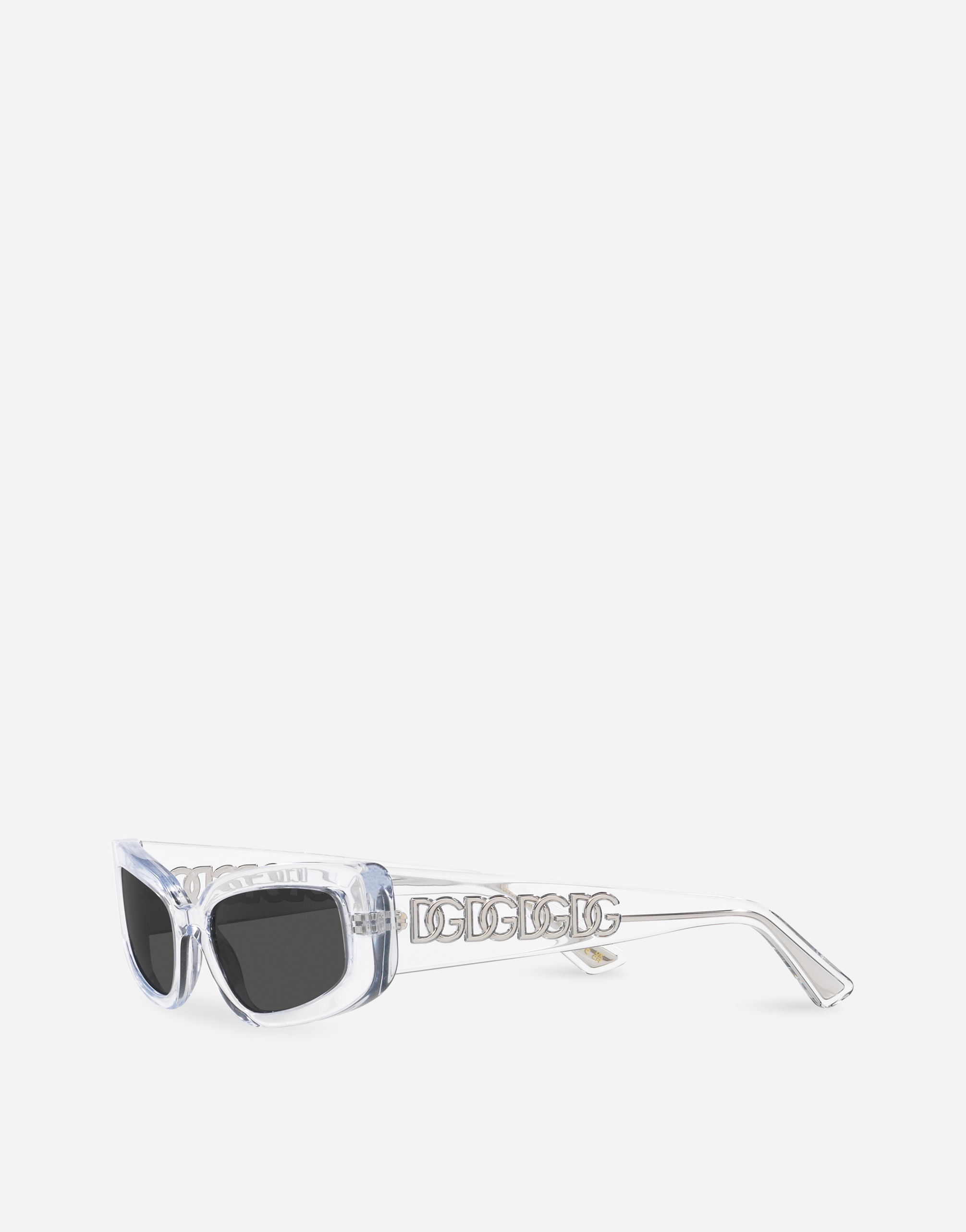 Shop Dolce & Gabbana Dg Essentials Sunglasses In White