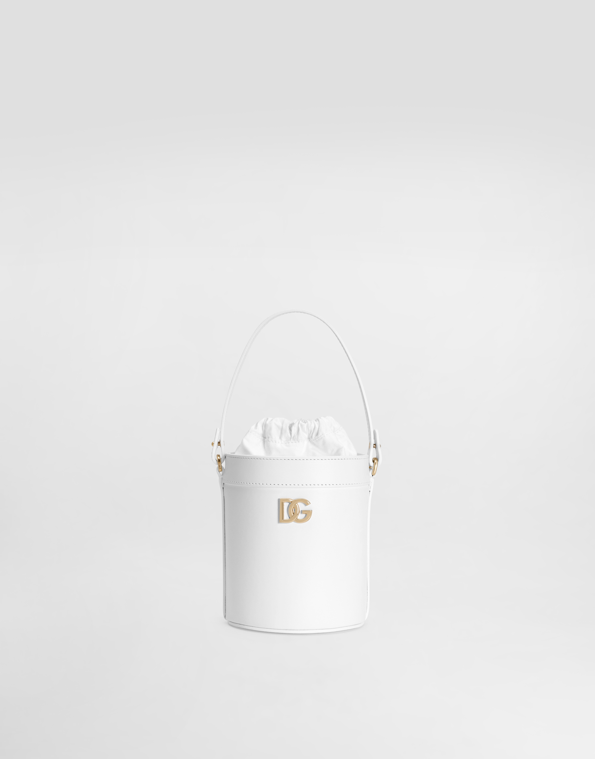 Nappa calfskin bucket bag in White for Girls | Dolce&Gabbana® US