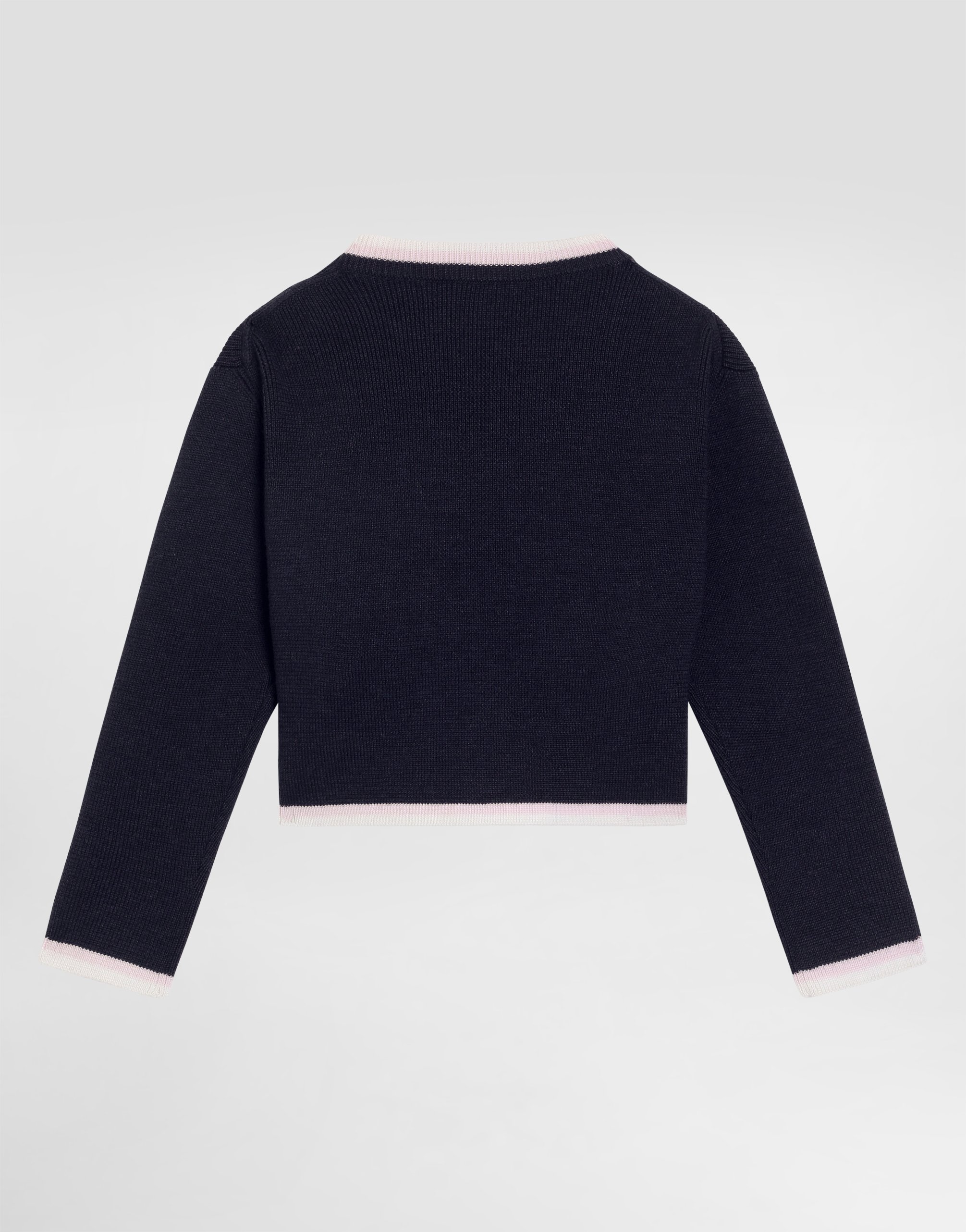 Solid knit sweater