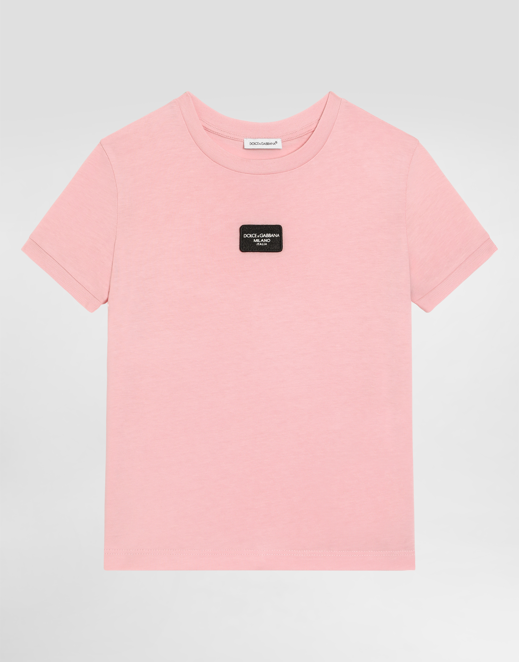 Dolce & Gabbana Jersey T-shirt With Logo Tag