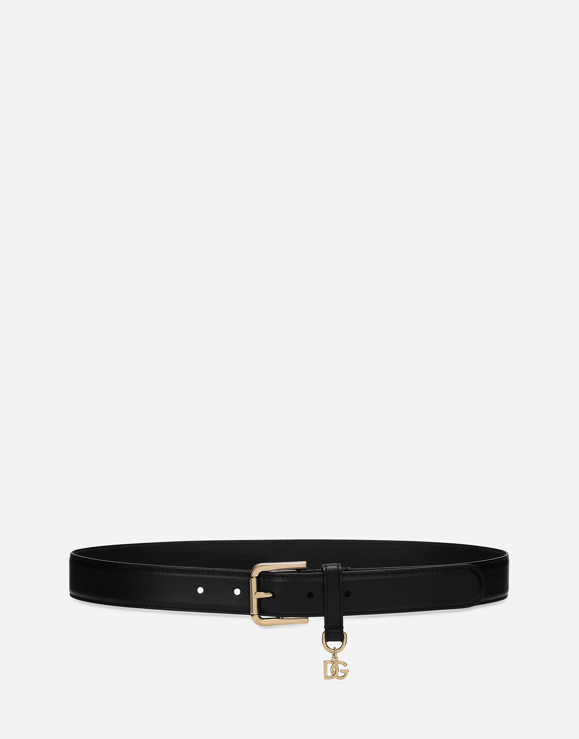 Shop Dolce & Gabbana Dg Charm Belt In ブラック