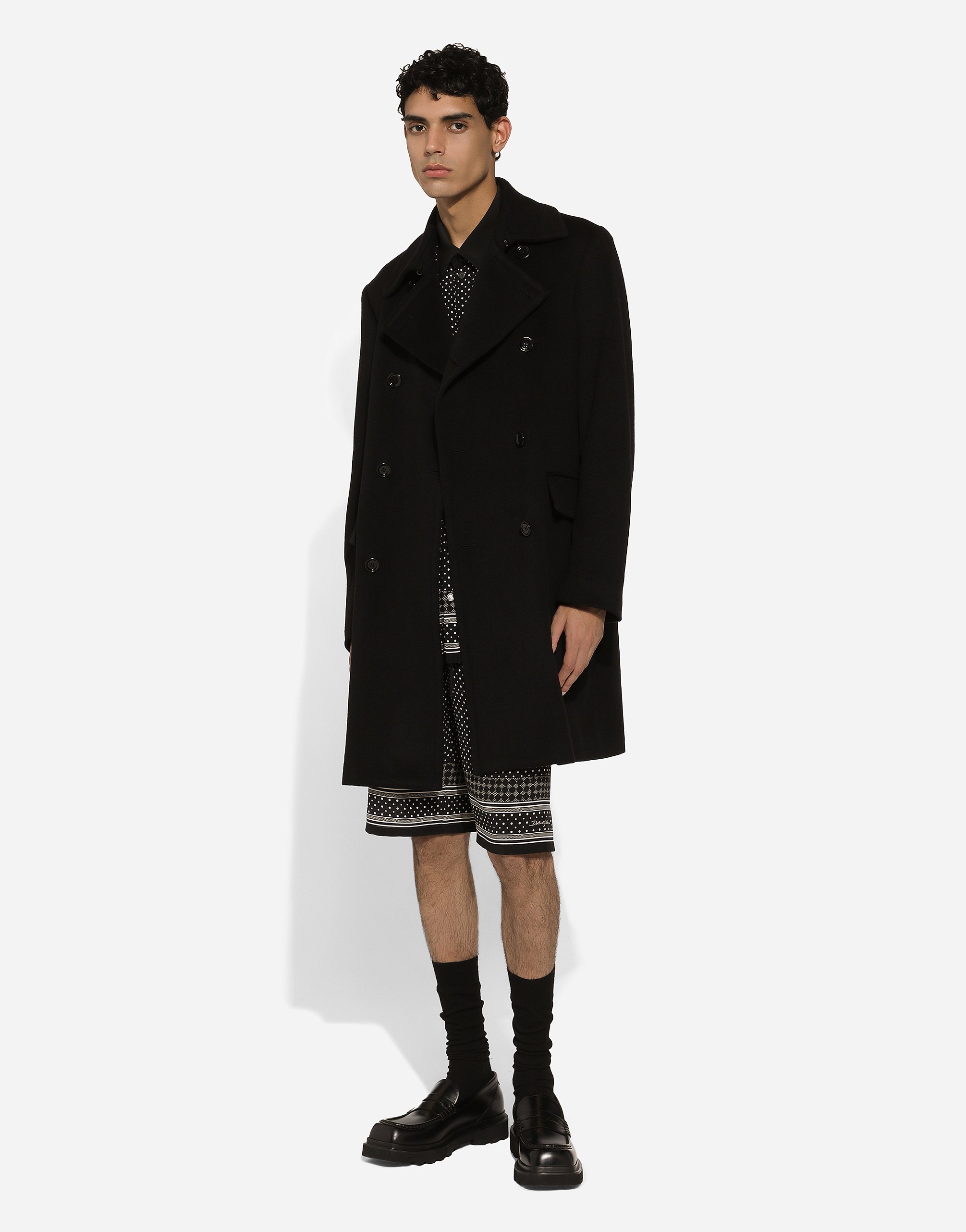 Dolce & Gabbana Tie-print Silk Jogging Shorts In Print
