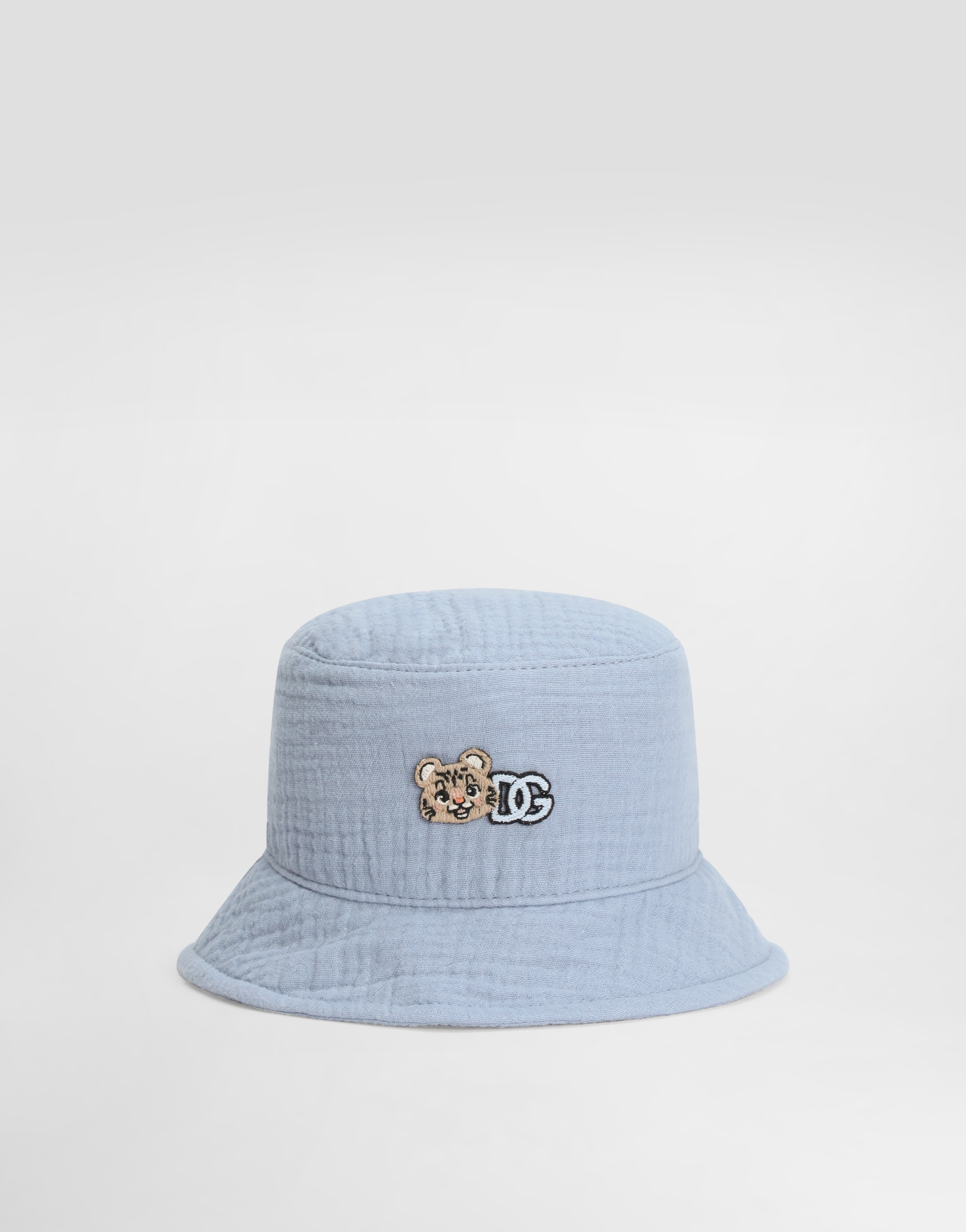 Azureのボーイズ コットン ガーゼ バケット ハット | Dolce&Gabbana®