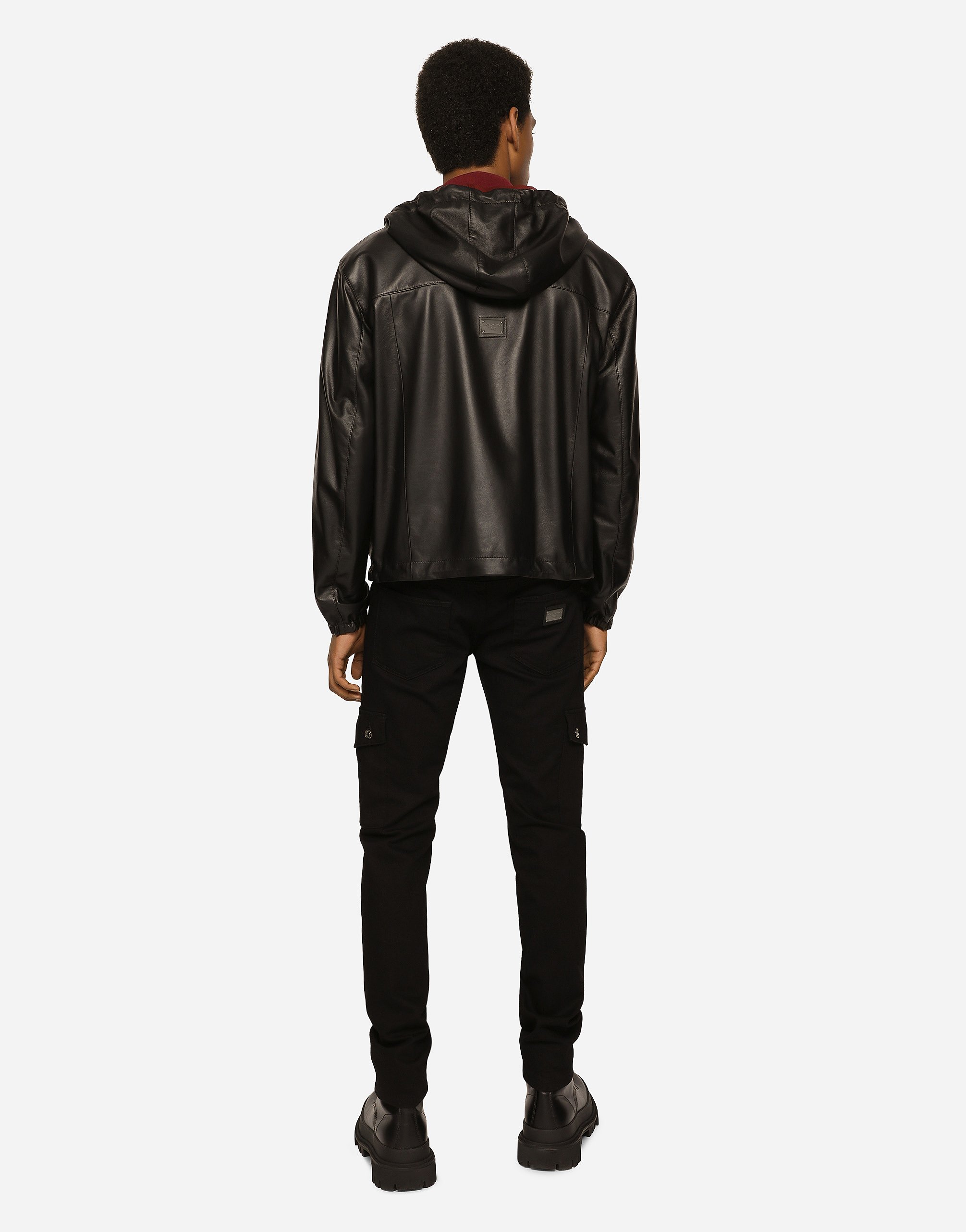 Dolce & Gabbana Reversible Hooded Jacket In Multicolor