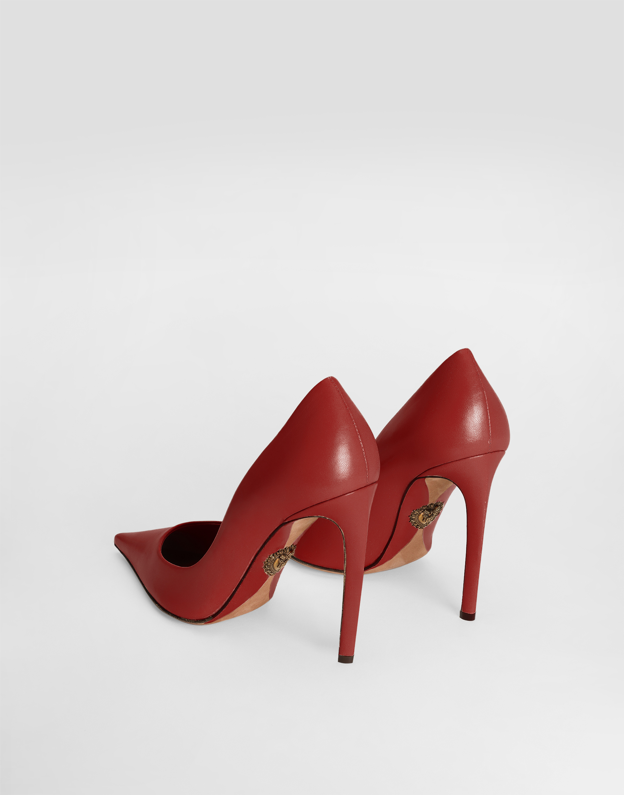  Dolce & Gabbana Dolce & Gabbana Polished Goatskin Pumps - Woman Pumps And Slingback Red 40.5 