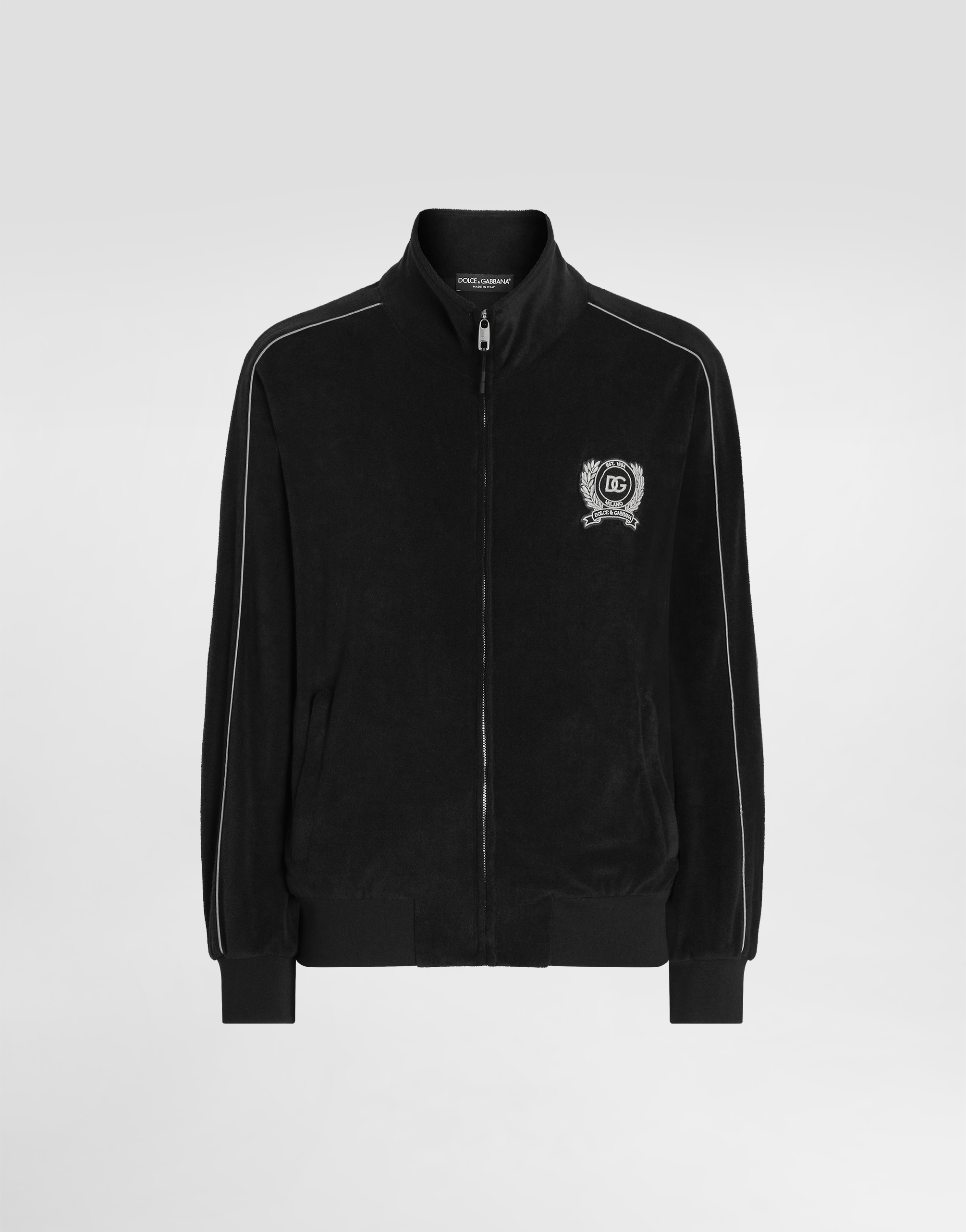 Dolce & Gabbana スウェット　ジャケット 9/10 140cm Cotton terry sweatshirt in Black for Men | Dolce&Gabbana®