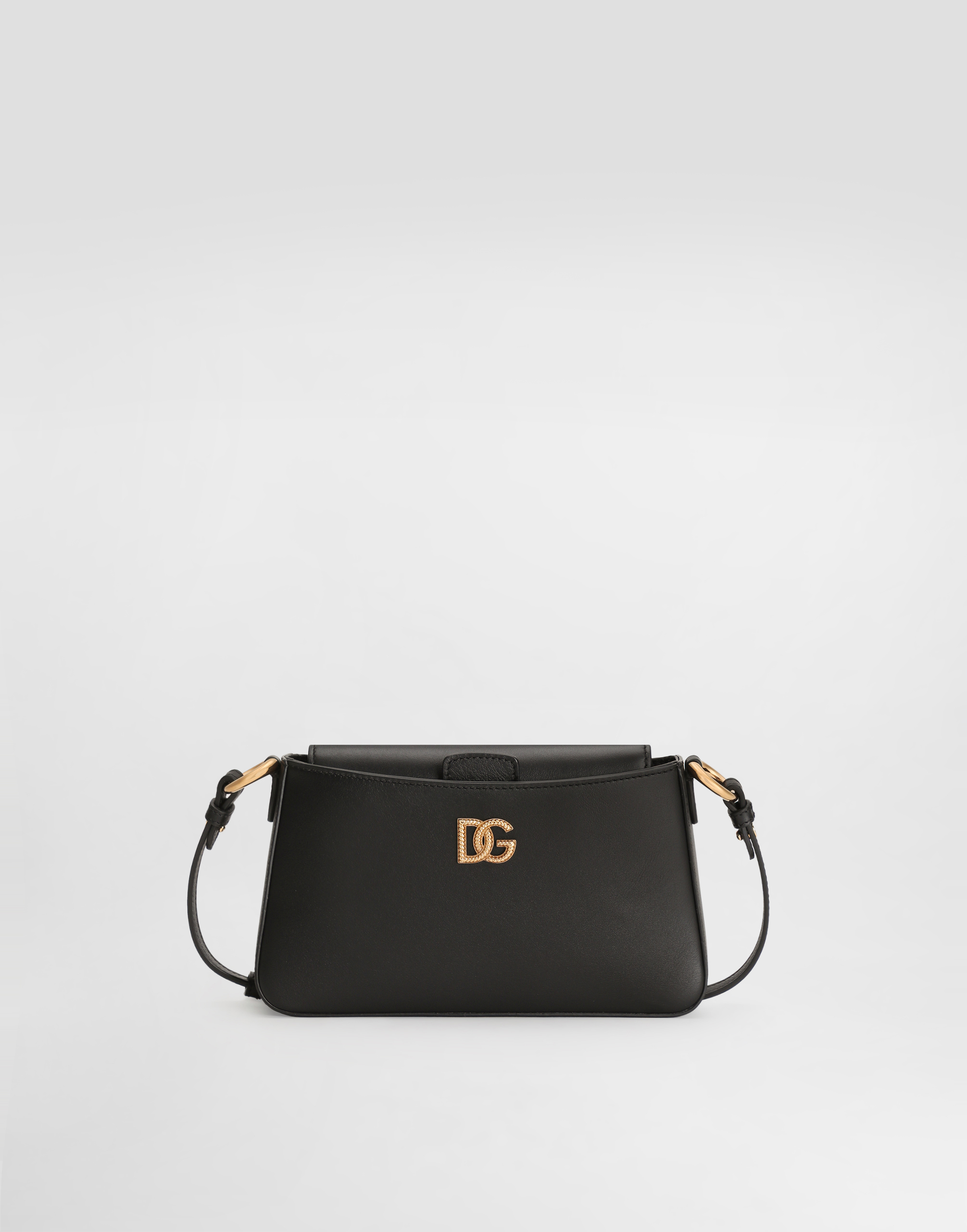 Dolce & Gabbana Calfskin Phone Bag In Orange