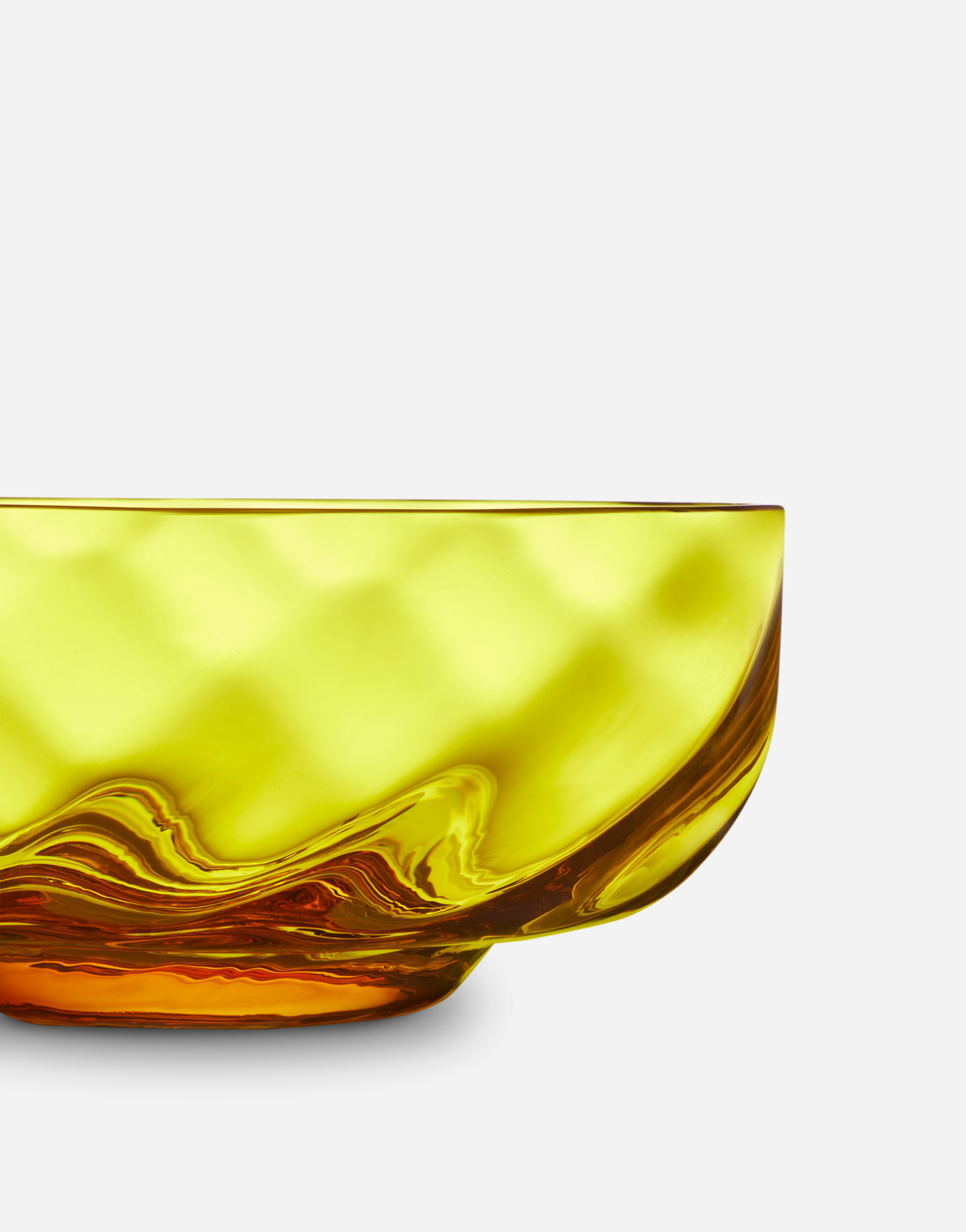 Dolce & Gabbana Set 2 Hand-blown Murano Glass Ice Cream Bowls In Multicolor